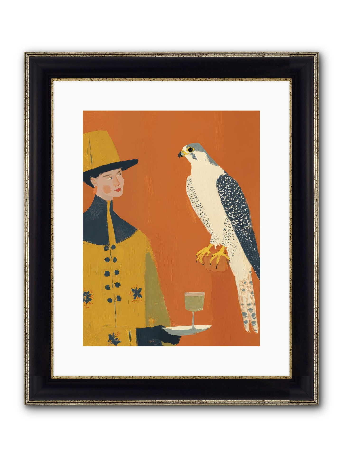 Fearless Affection Framed Print - Black & Gold 12x16