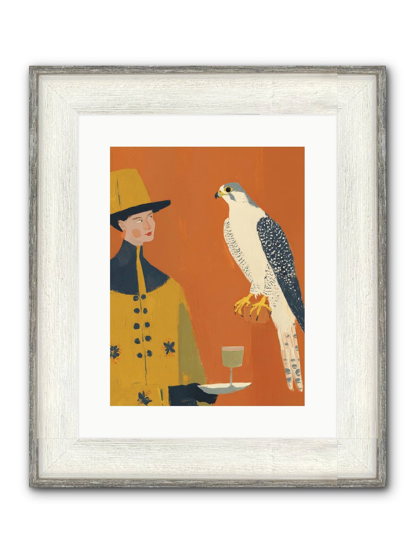 Fearless Affection Framed Print - Driftwood White 12x16