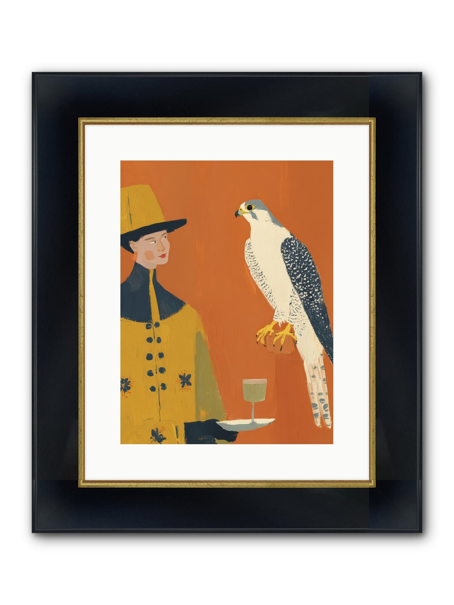 Fearless Affection Framed Print - Wide Black w/Gold 12x16