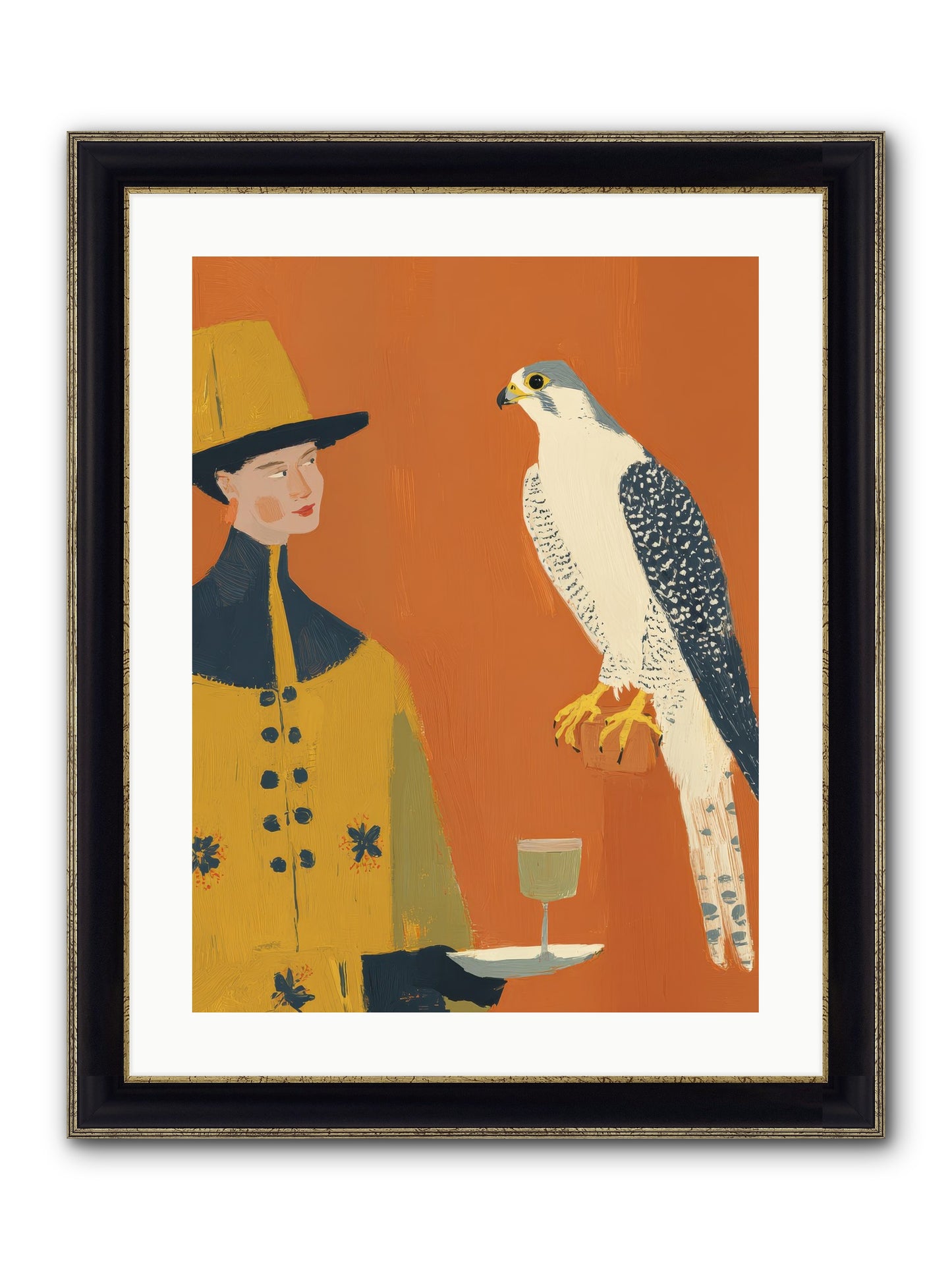 Fearless Affection Framed Print - Black & Gold 18x24