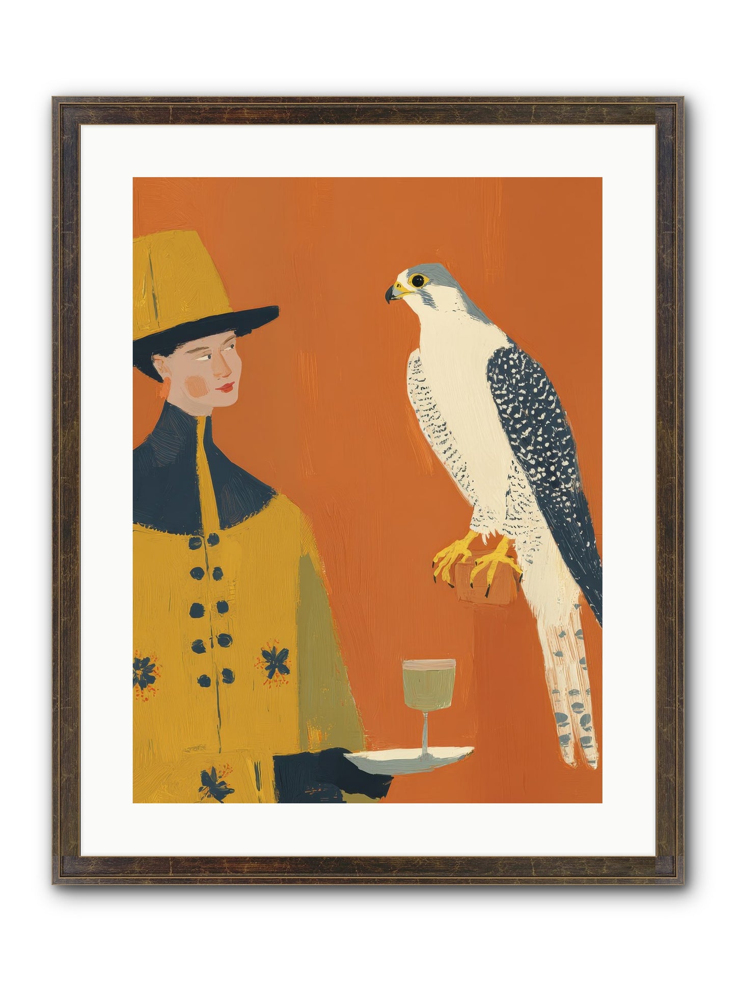 Fearless Affection Framed Print - Slimwoods Black/Gold 18x24