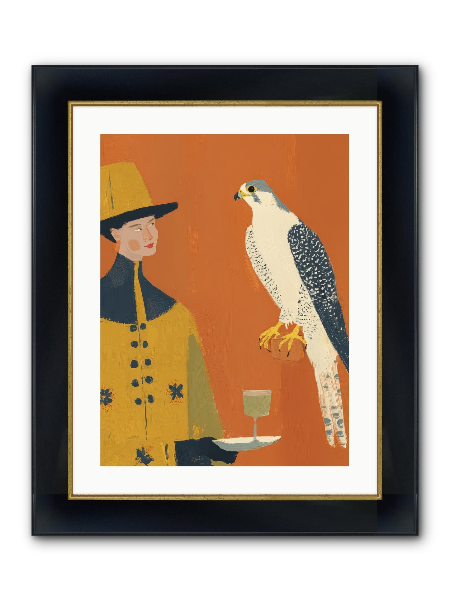 Fearless Affection Framed Print - Wide Black w/Gold 18x24