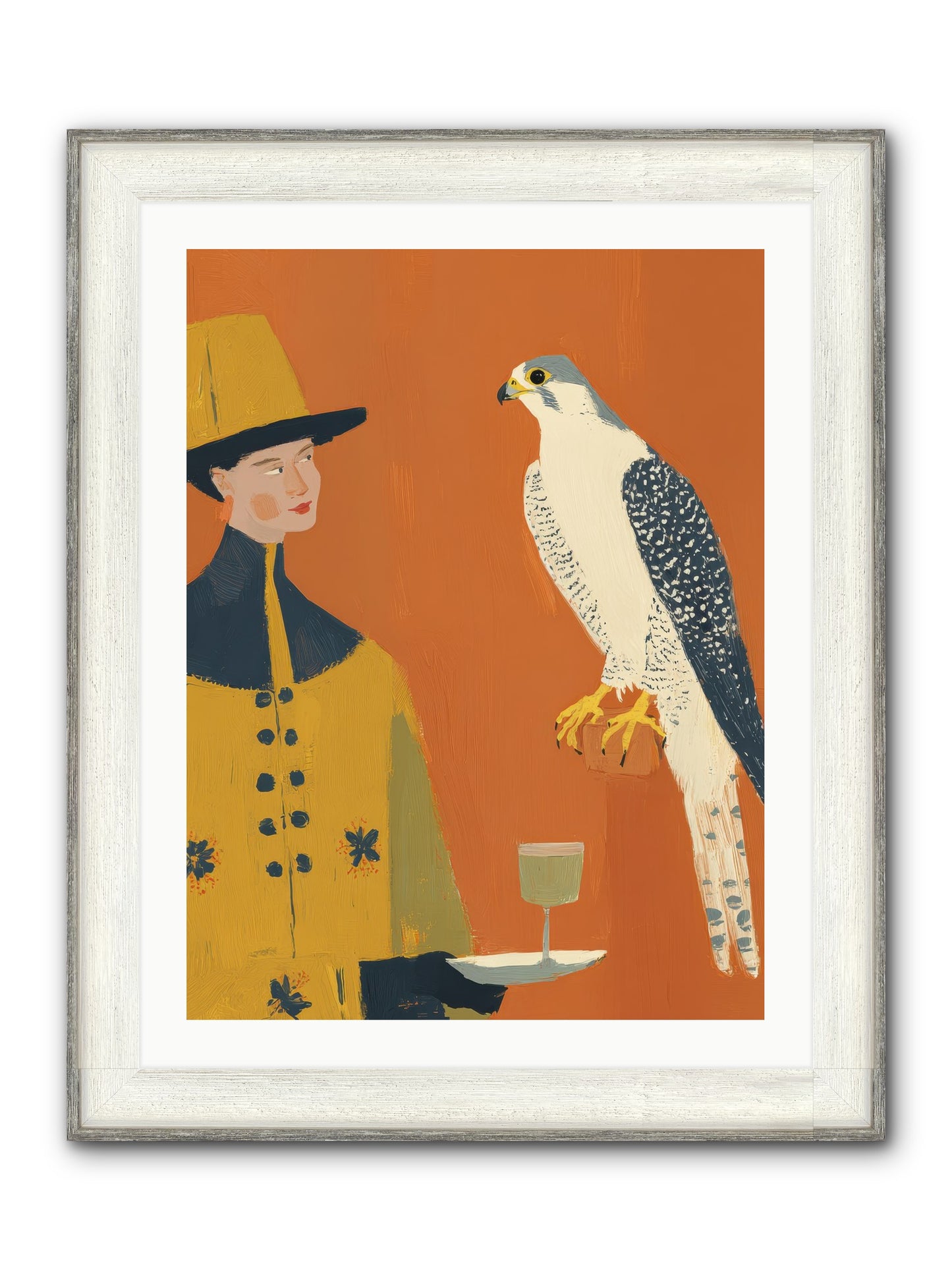 Fearless Affection Framed Print - Driftwood White 24x32