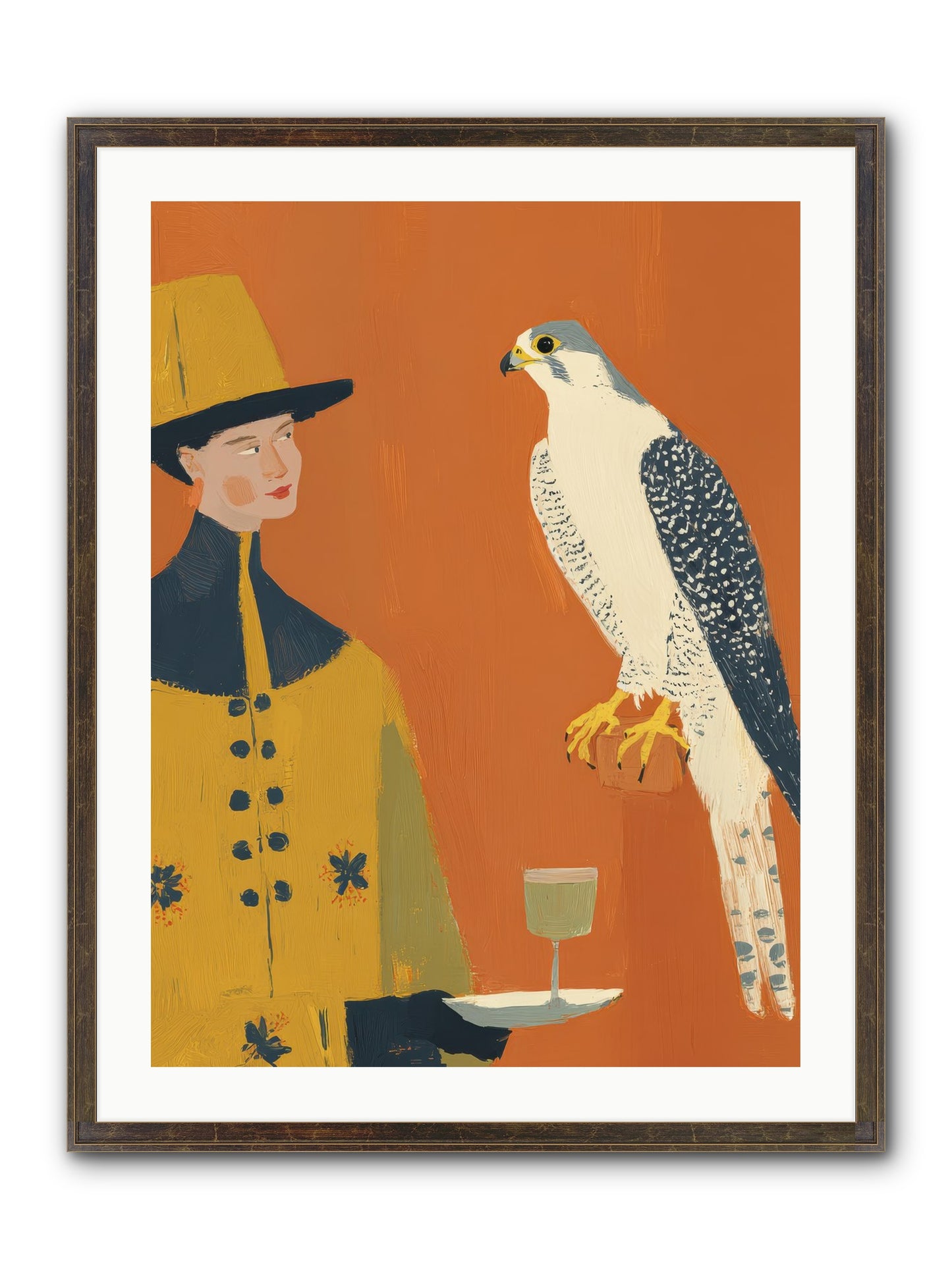 Fearless Affection Framed Print - Slimwoods Black/Gold 24x32