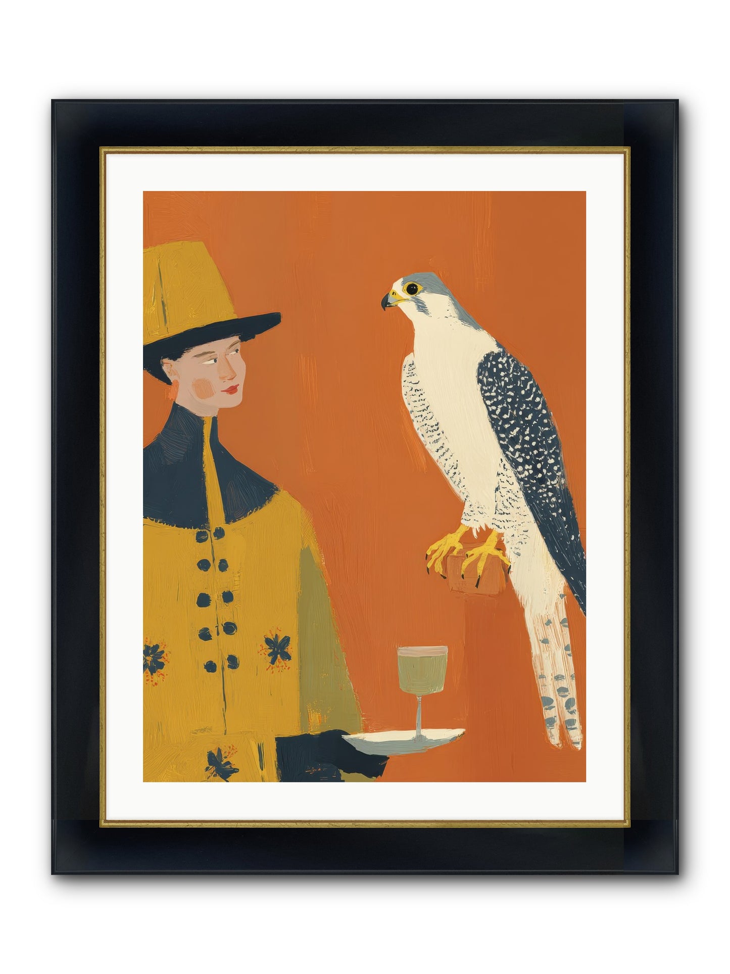 Fearless Affection Framed Print - Wide Black w/Gold 24x32