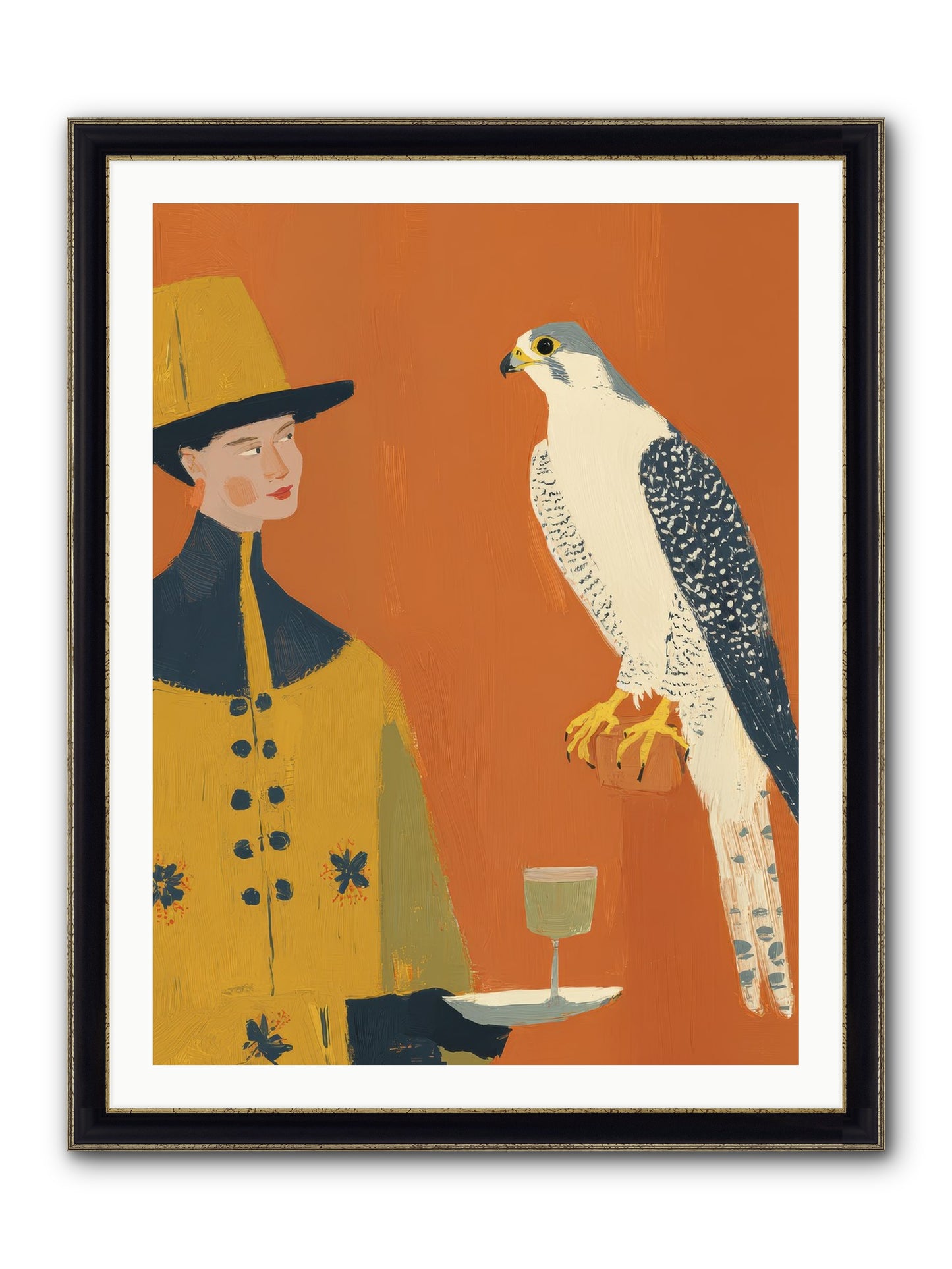 Fearless Affection Framed Print - Black & Gold 30x40