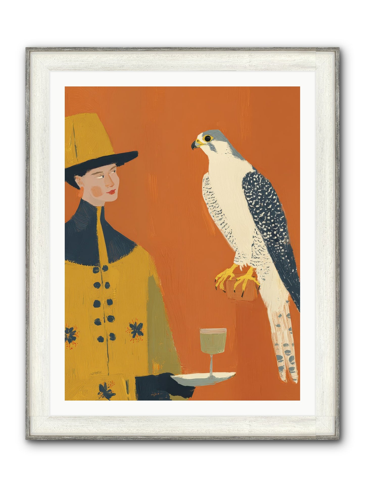 Fearless Affection Framed Print - Driftwood White 30x40