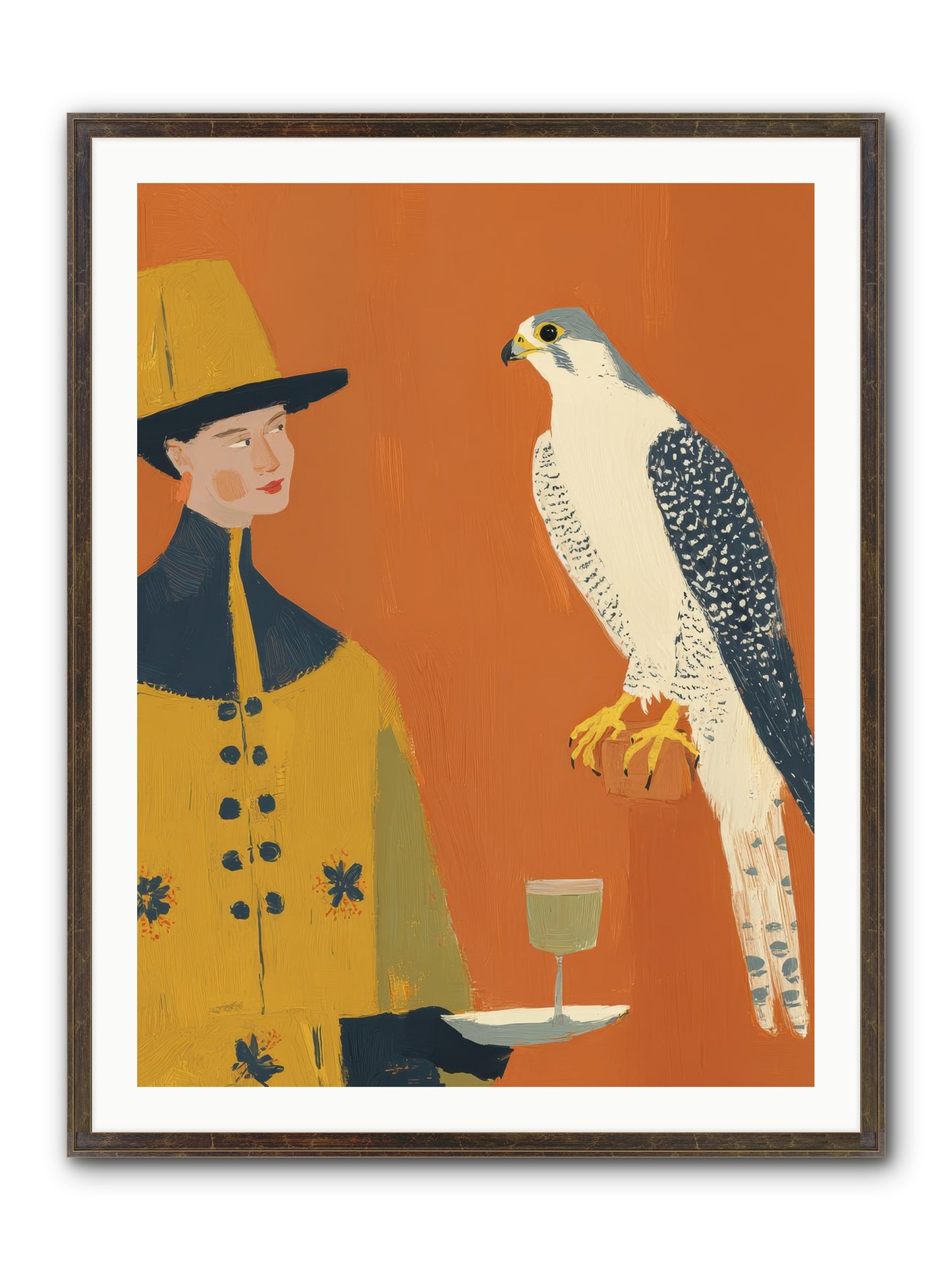 Fearless Affection Framed Print - Slimwoods Black/Gold 30x40