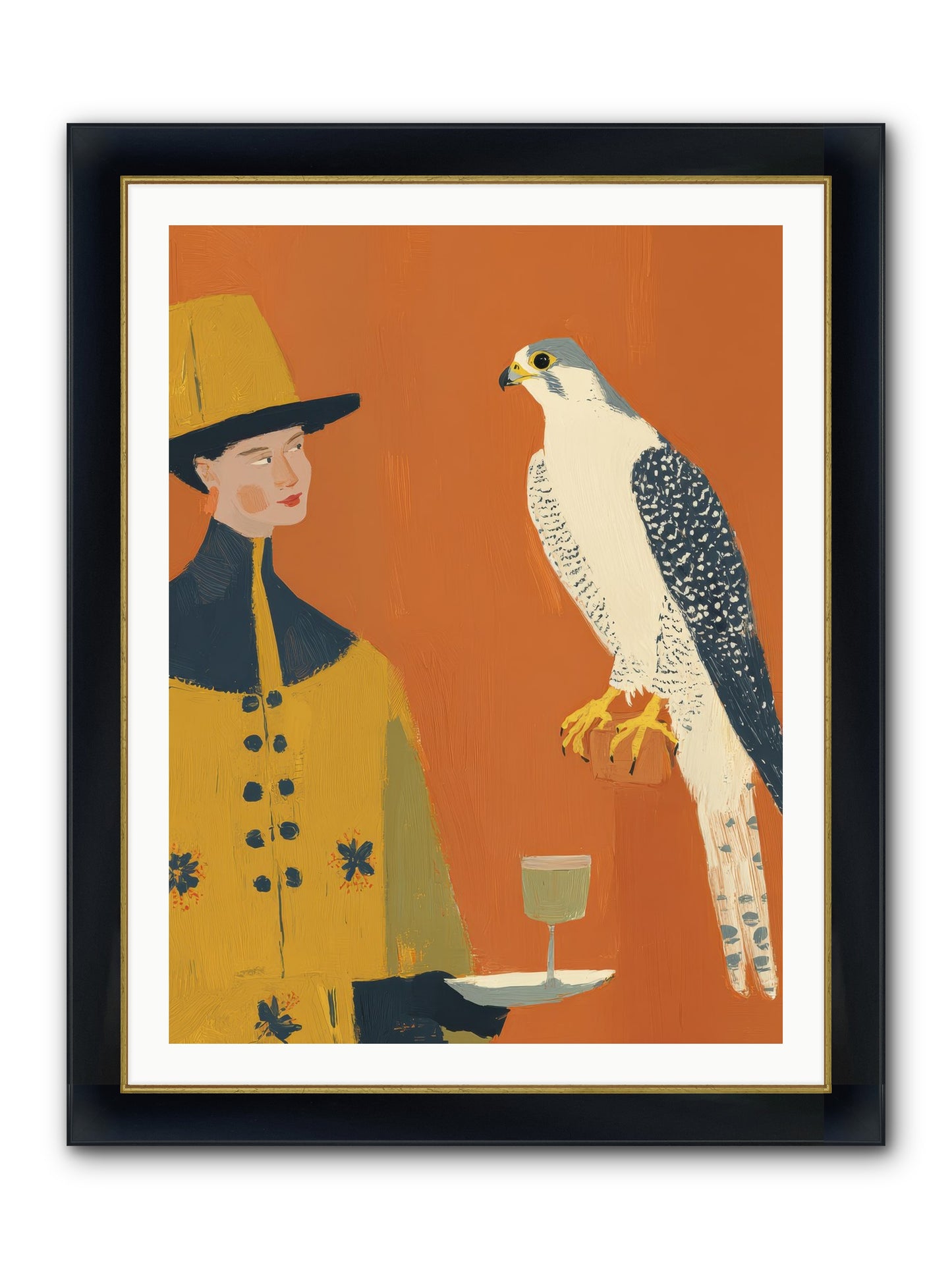 Fearless Affection Framed Print - Wide Black w/Gold 30x40