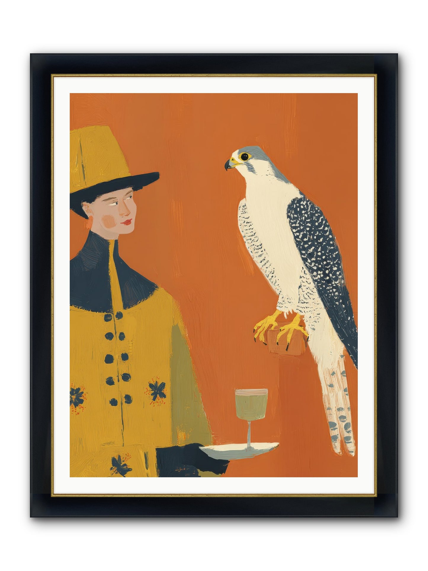 Fearless Affection Framed Print - Wide Black w/Gold 36x48