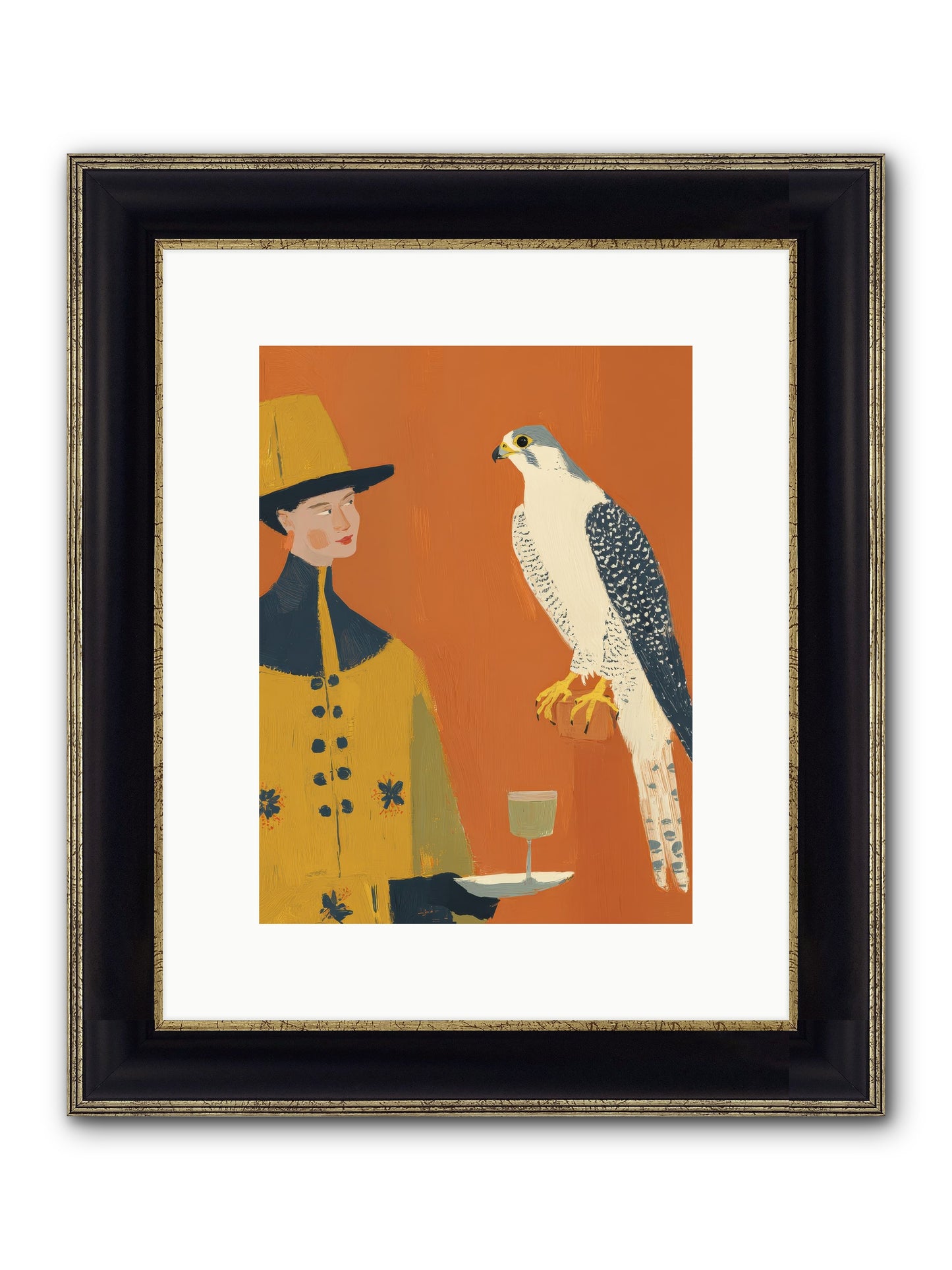 Fearless Affection Framed Print - Black & Gold 9x12