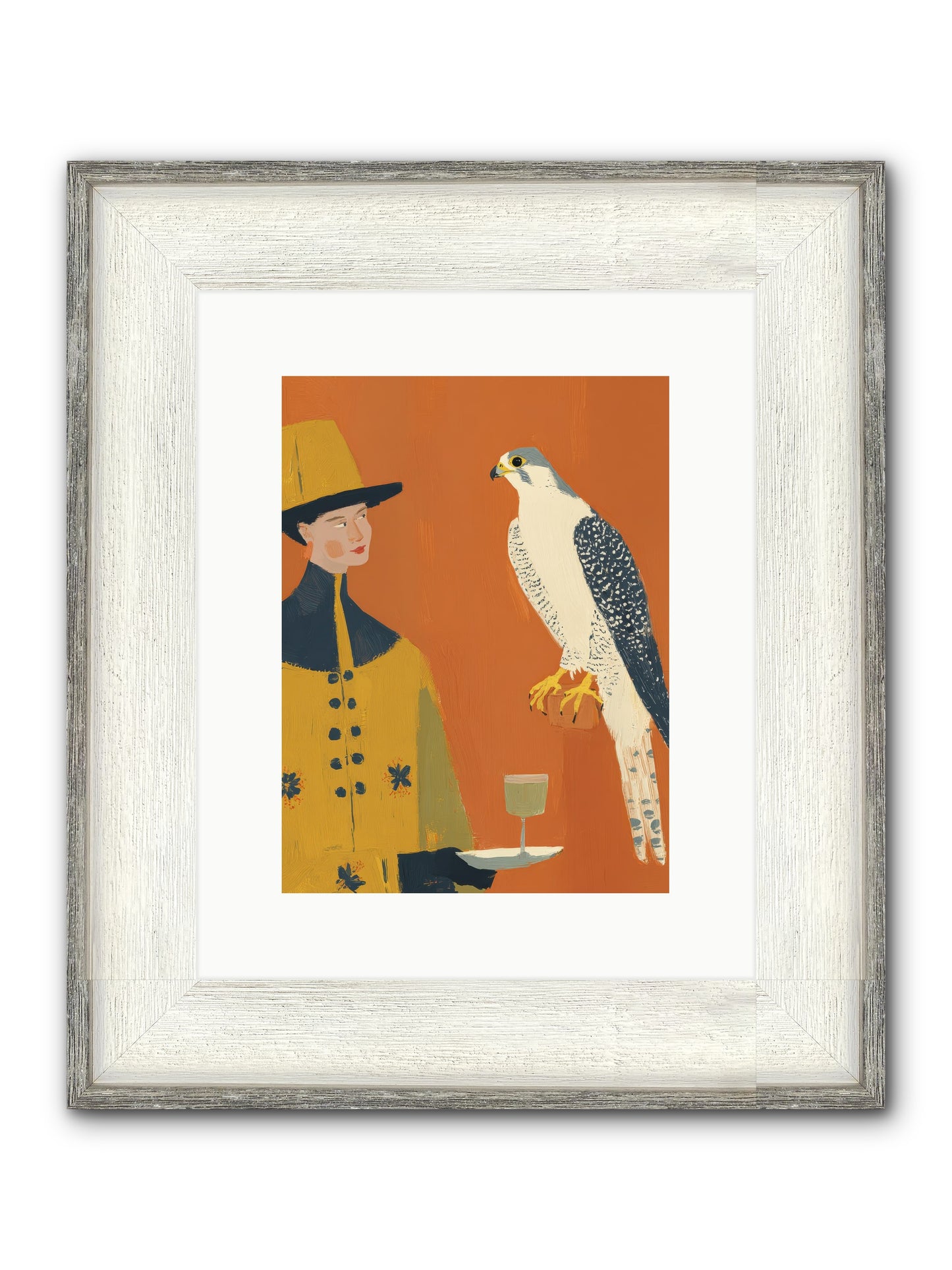Fearless Affection Framed Print - Driftwood White 9x12
