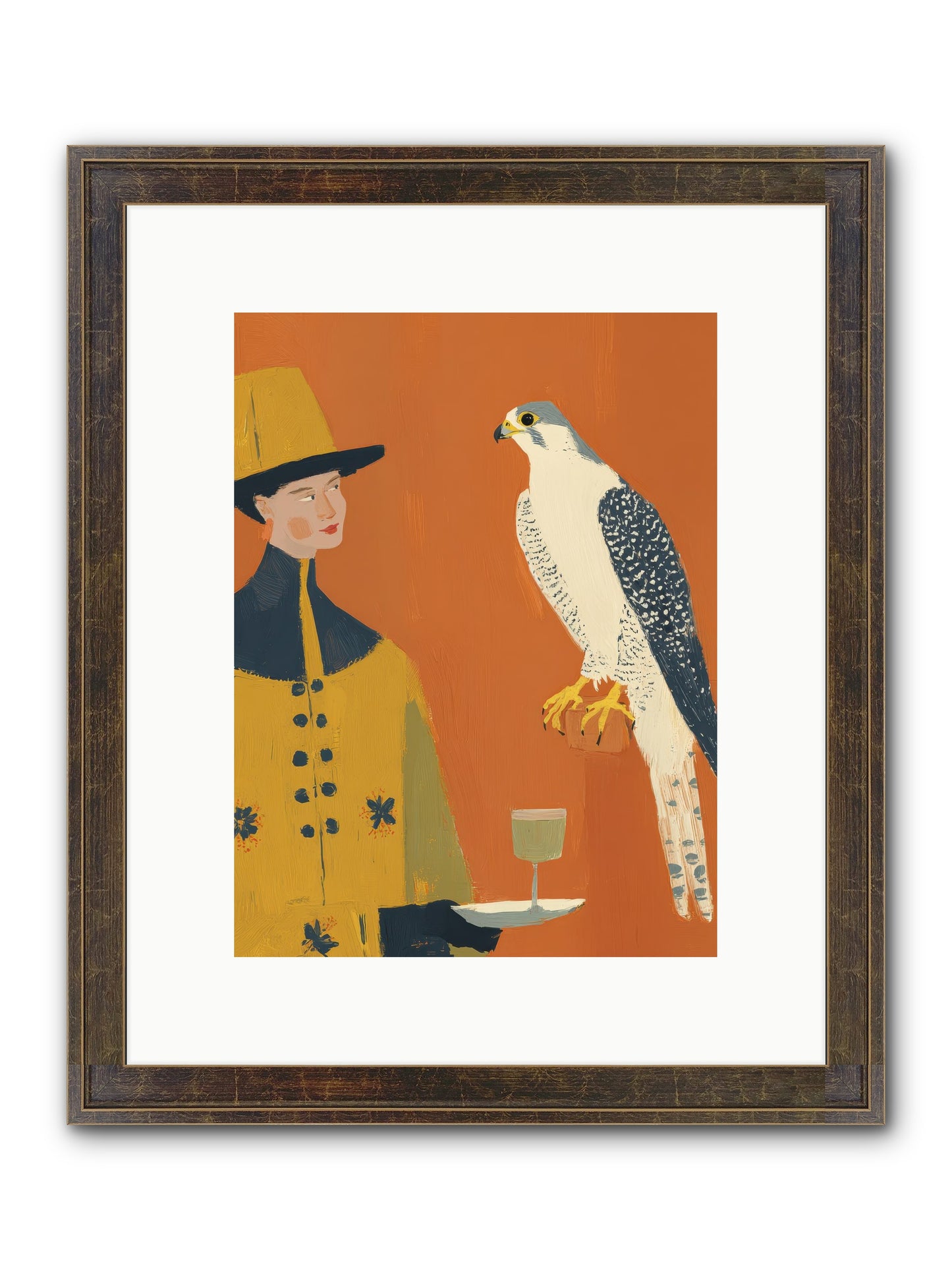 Fearless Affection Framed Print - Slimwoods Black/Gold 9x12