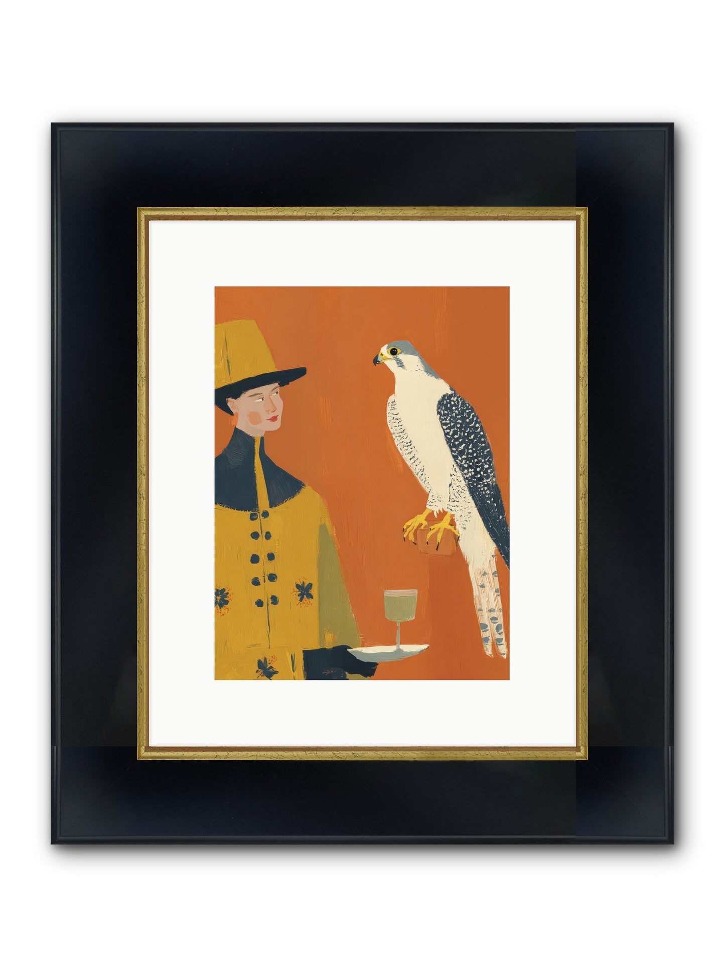 Fearless Affection Framed Print - Wide Black w/Gold 9x12