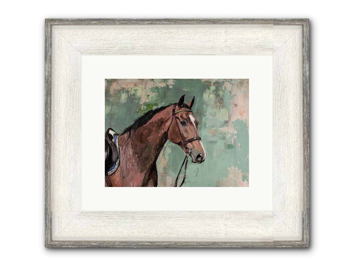 Fearless Warrior Framed Print - Driftwood White 12x9