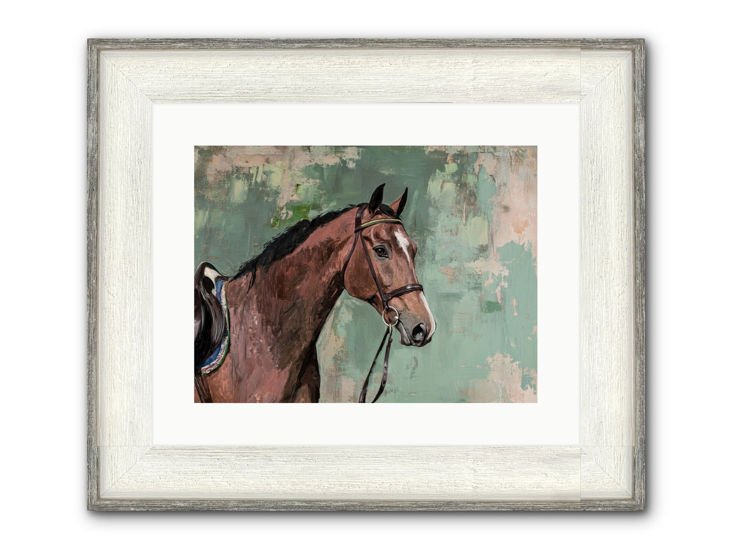 Fearless Warrior Framed Print - Driftwood White 16x12
