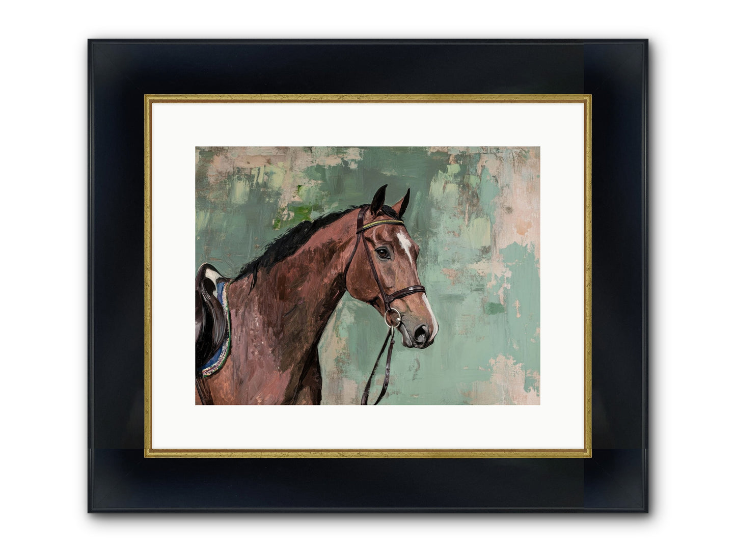 Fearless Warrior Framed Print - Wide Black w/Gold 16x12