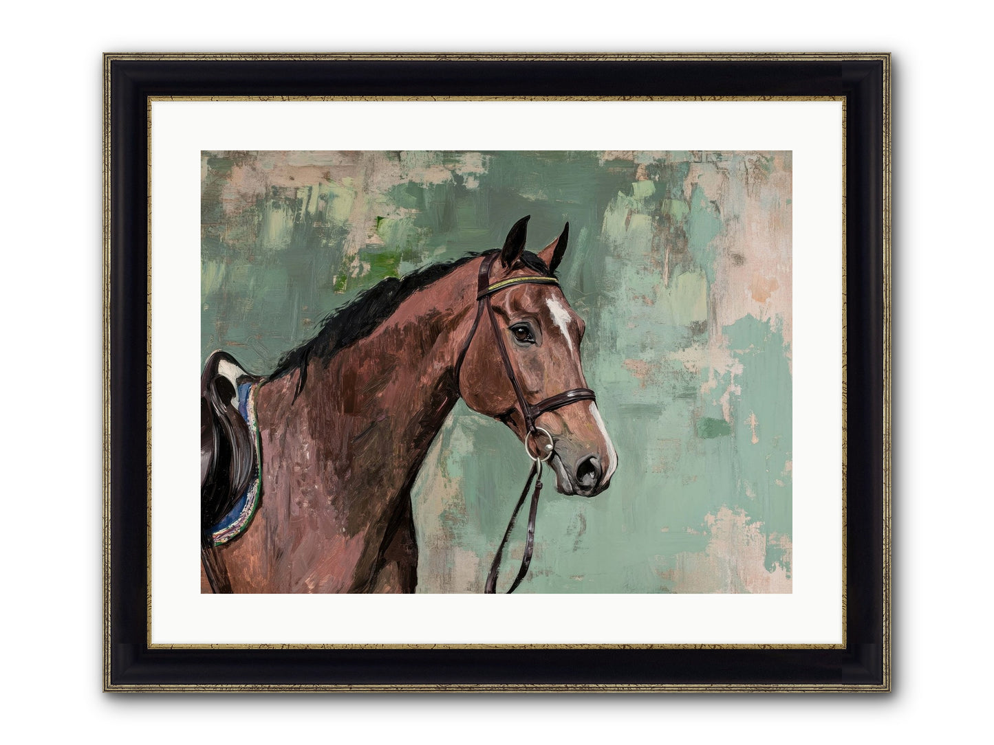 Fearless Warrior Framed Print - Black & Gold 24x18
