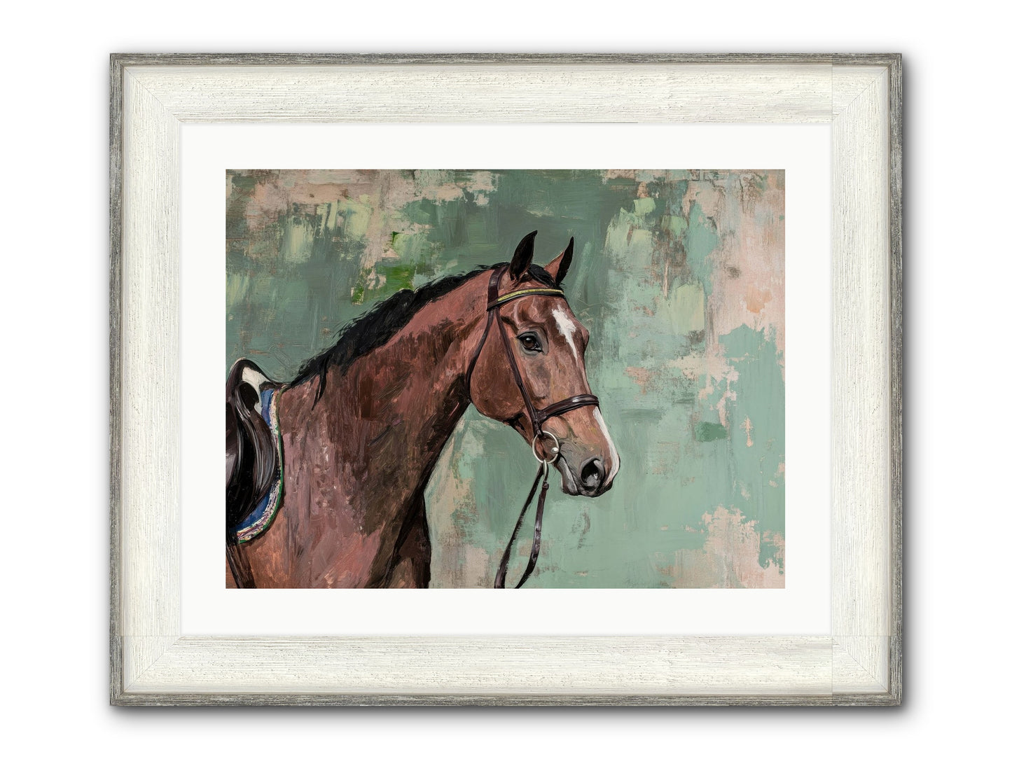 Fearless Warrior Framed Print - Driftwood White 24x18