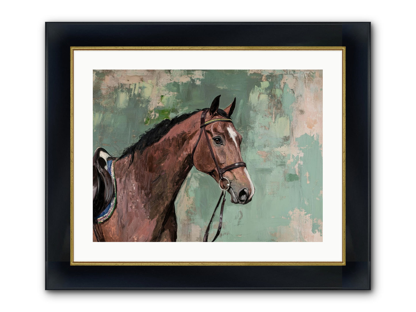 Fearless Warrior Framed Print - Wide Black w/Gold 24x18
