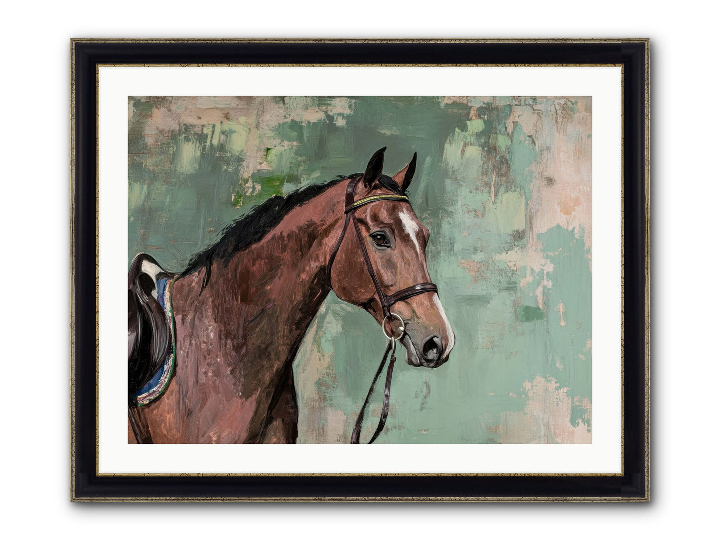 Fearless Warrior Framed Print - Black & Gold 32x24