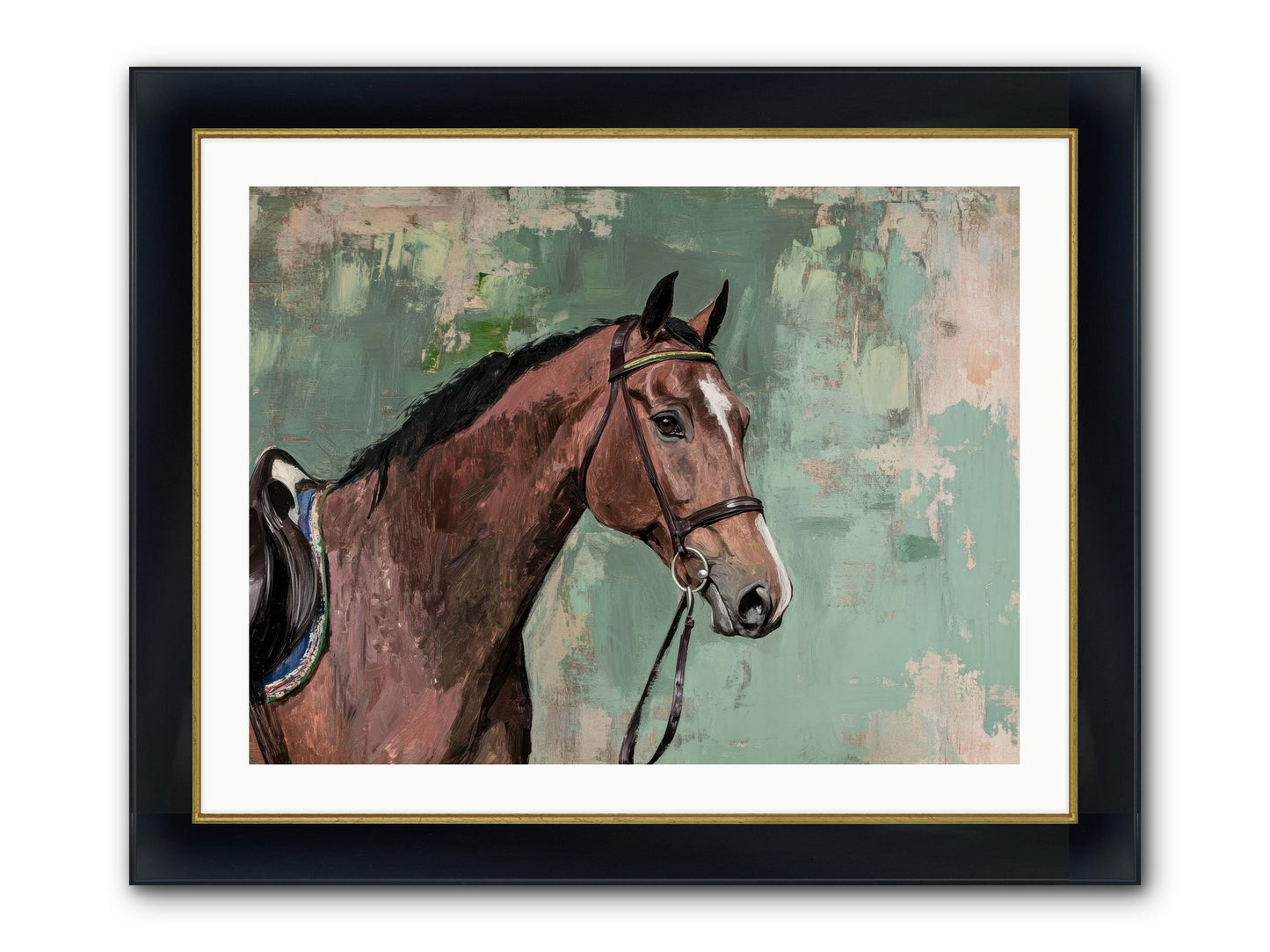Fearless Warrior Framed Print - Wide Black w/Gold 32x24