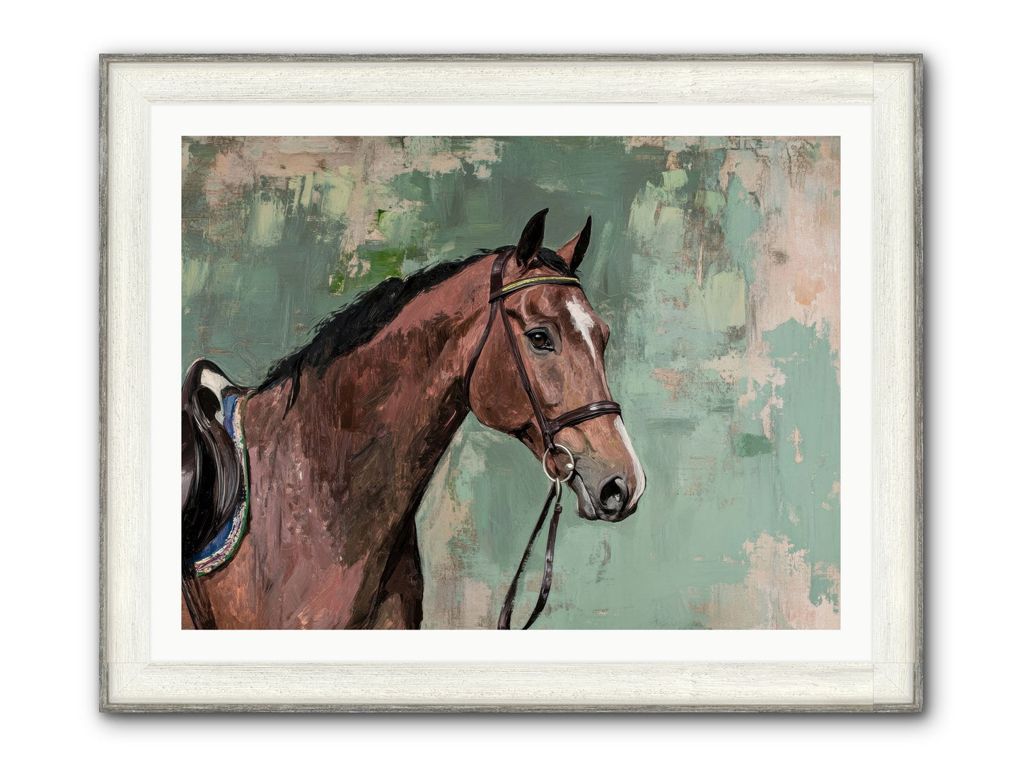 Fearless Warrior Framed Print - Driftwood White 40x30