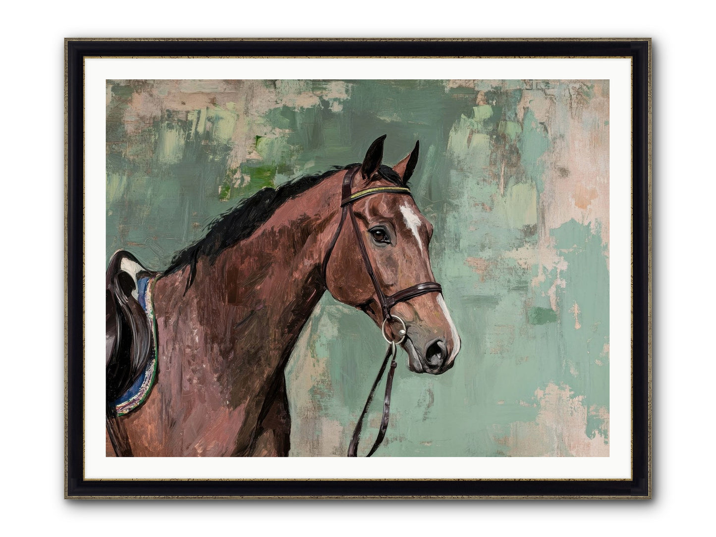 Fearless Warrior Framed Print - Black & Gold 48x36