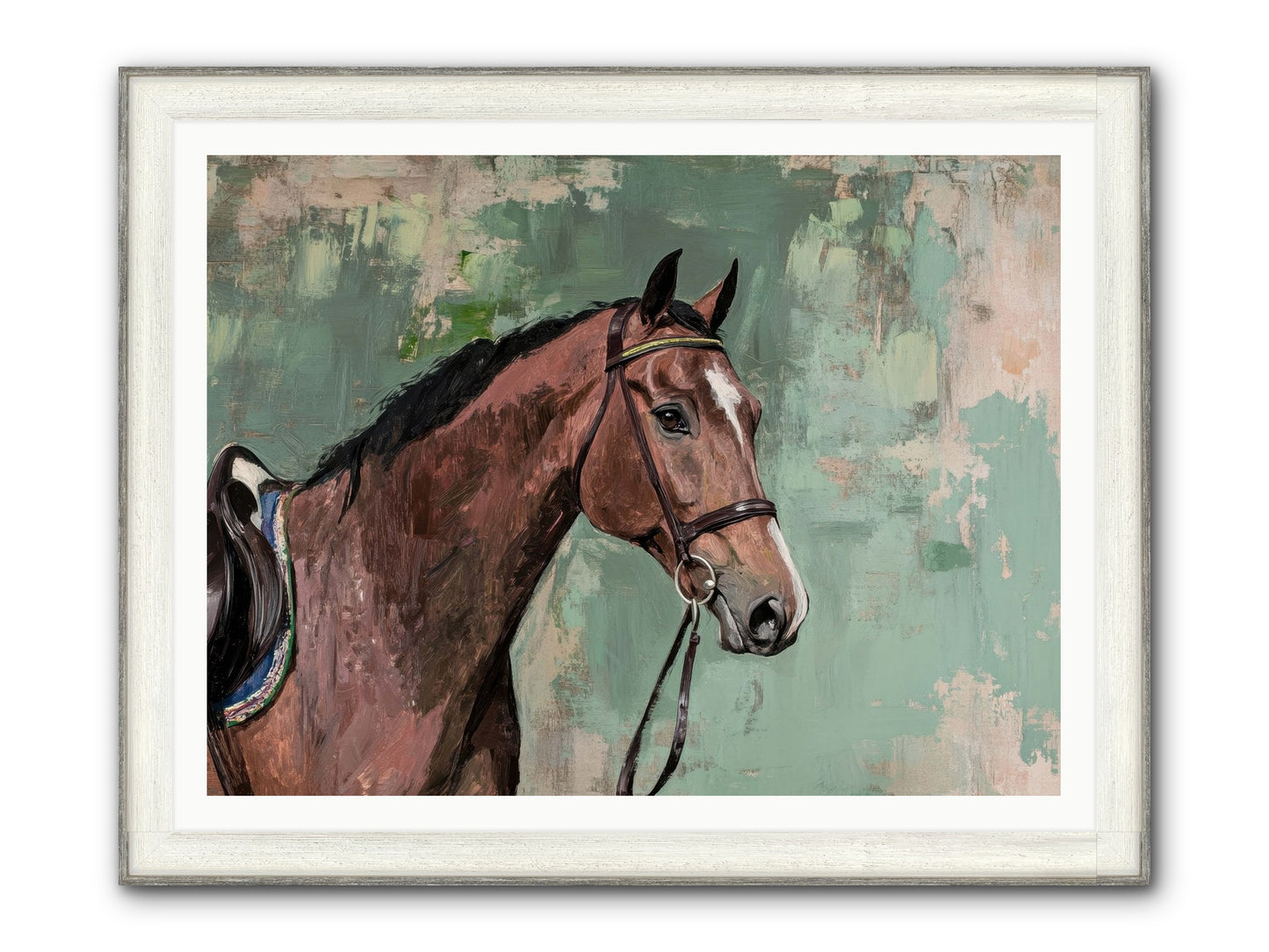 Fearless Warrior Framed Print - Driftwood White 48x36
