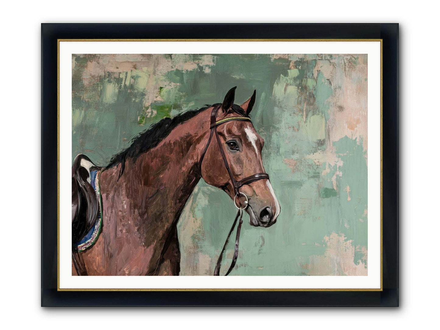 Fearless Warrior Framed Print - Wide Black w/Gold 48x36
