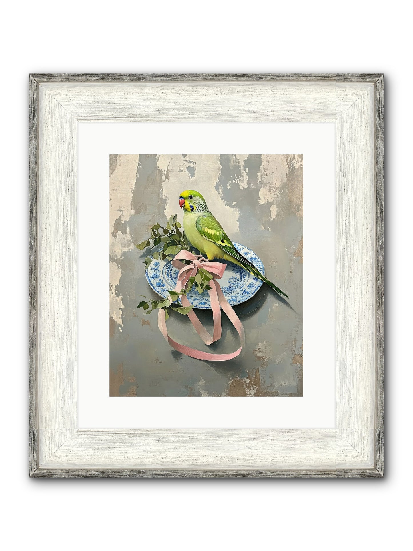 Fennel Framed Print - Driftwood White 12x15