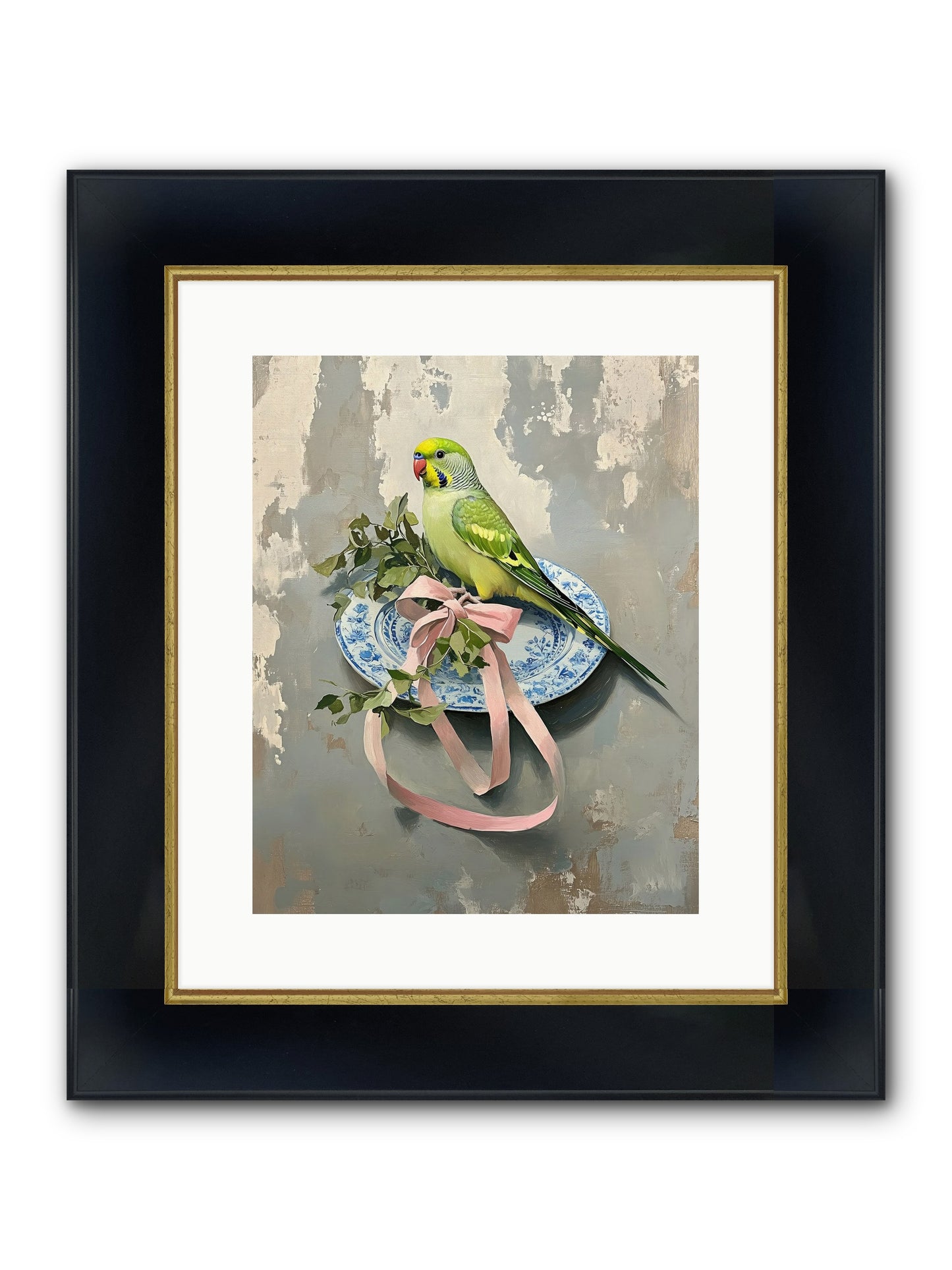 Fennel Framed Print - Wide Black w/Gold 12x15