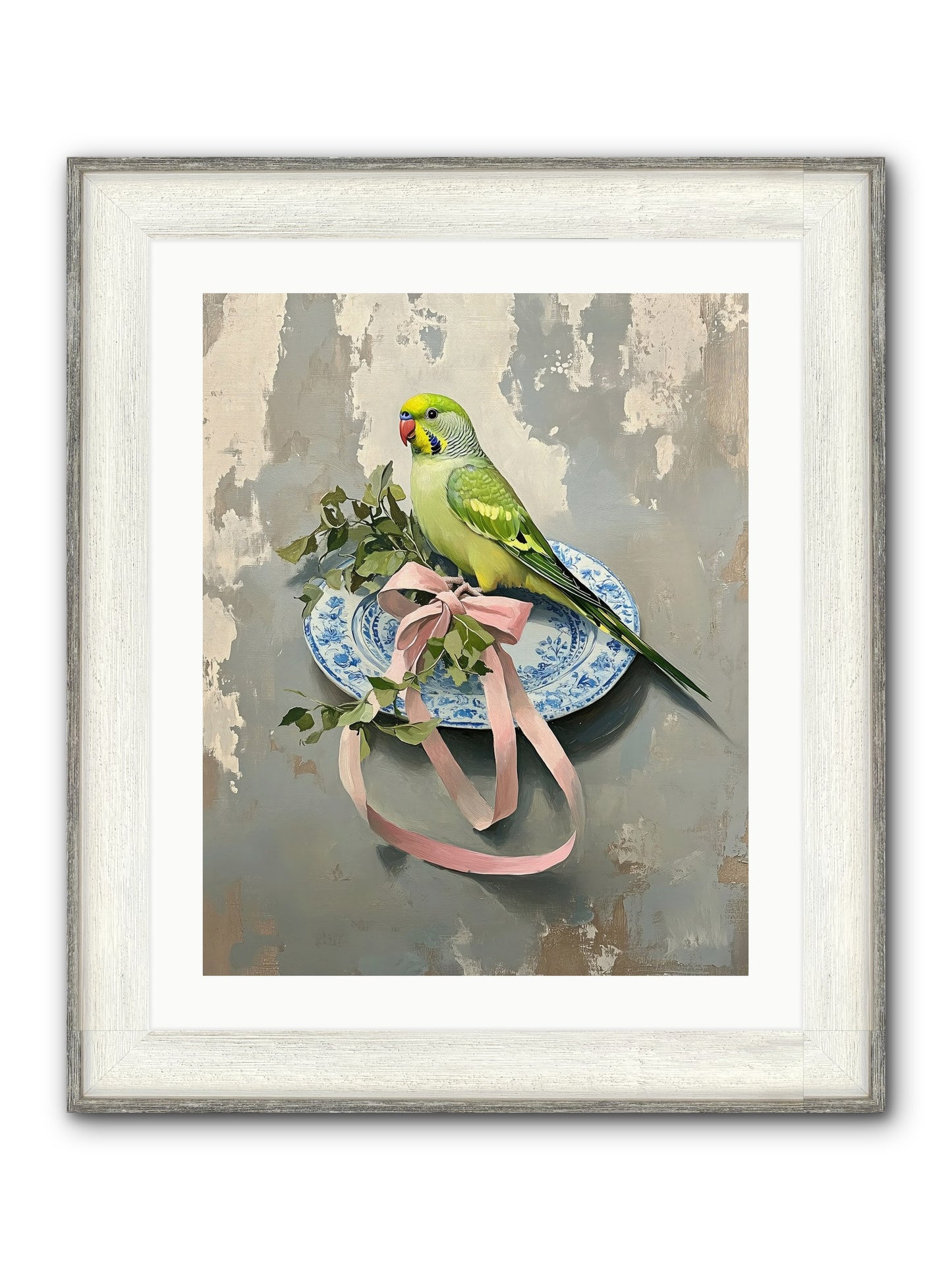 Fennel Framed Print - Driftwood White 20x25