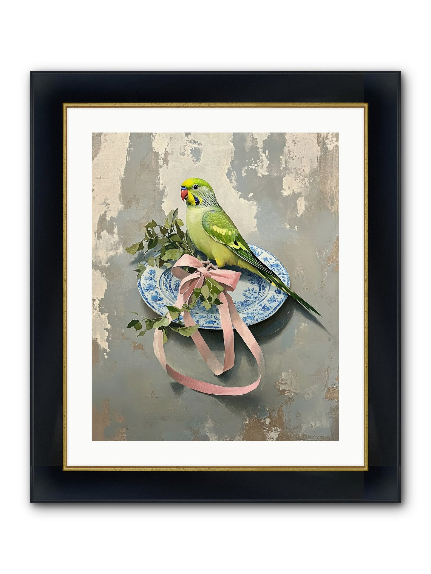 Fennel Framed Print - Wide Black w/Gold 20x25