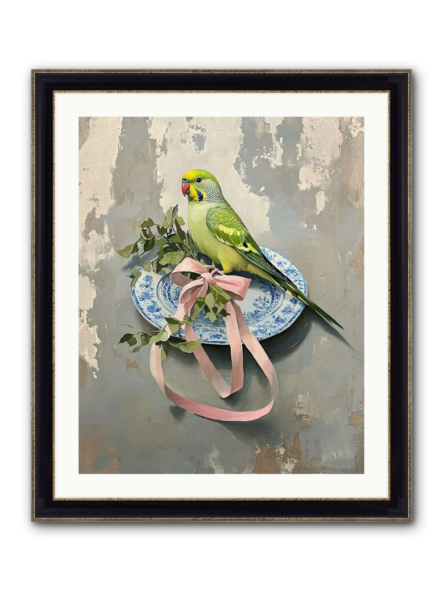 Fennel Framed Print - Black & Gold 24x30