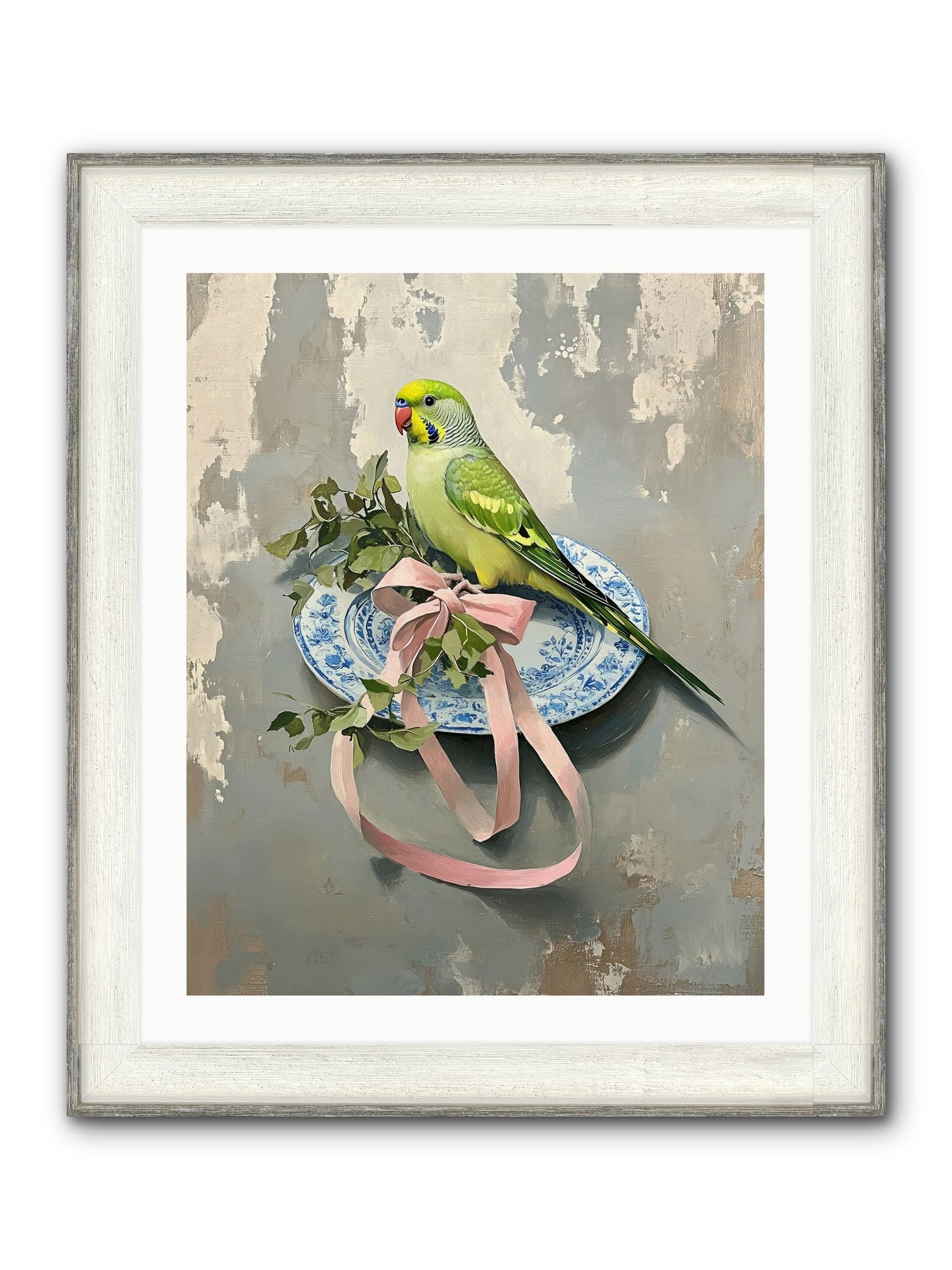 Fennel Framed Print - Driftwood White 24x30