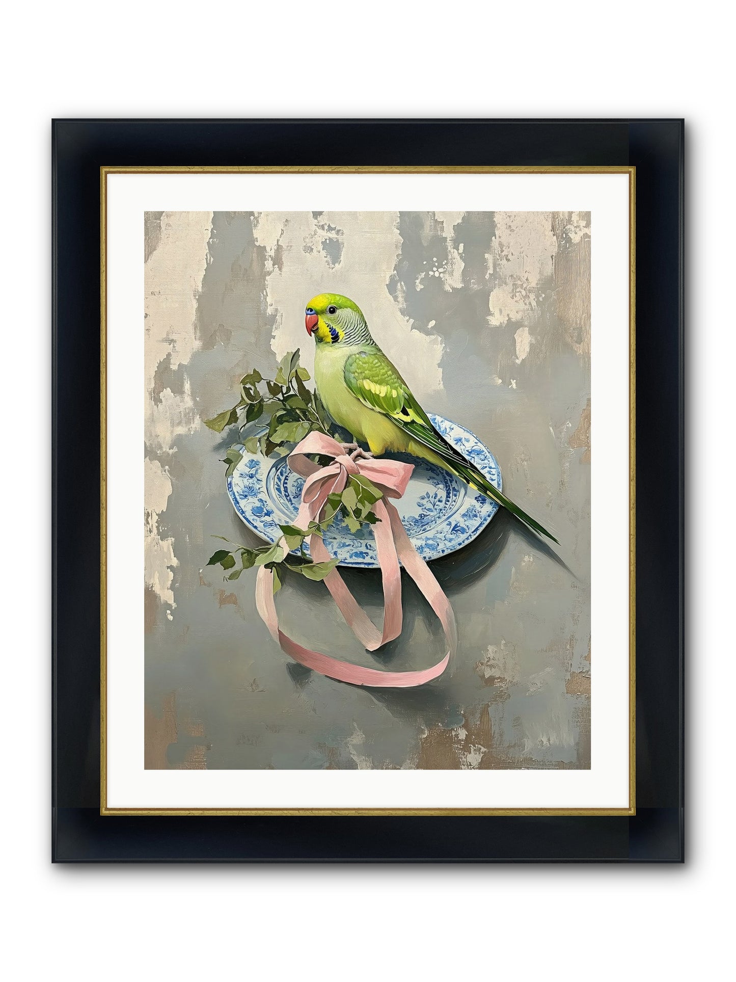 Fennel Framed Print - Wide Black w/Gold 24x30
