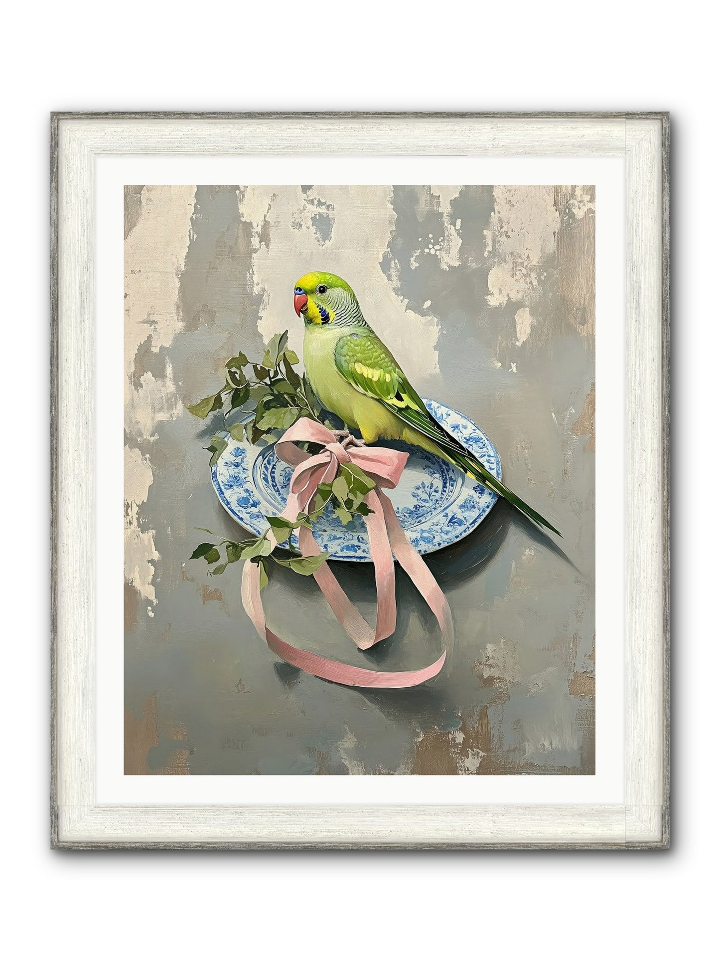 Fennel Framed Print - Driftwood White 32x40