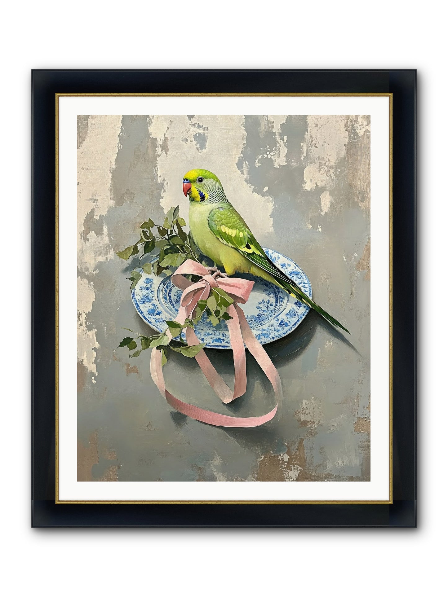 Fennel Framed Print - Wide Black w/Gold 32x40