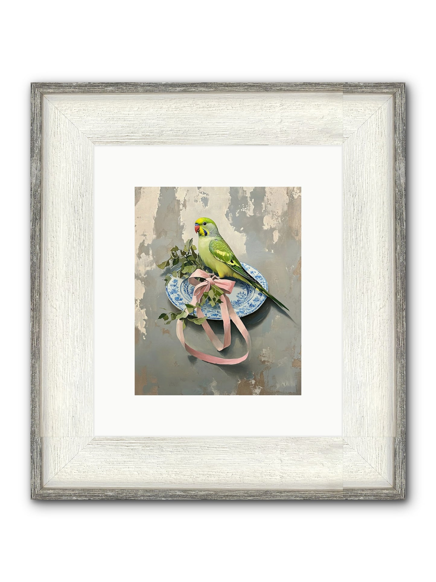 Fennel Framed Print - Driftwood White 8x10