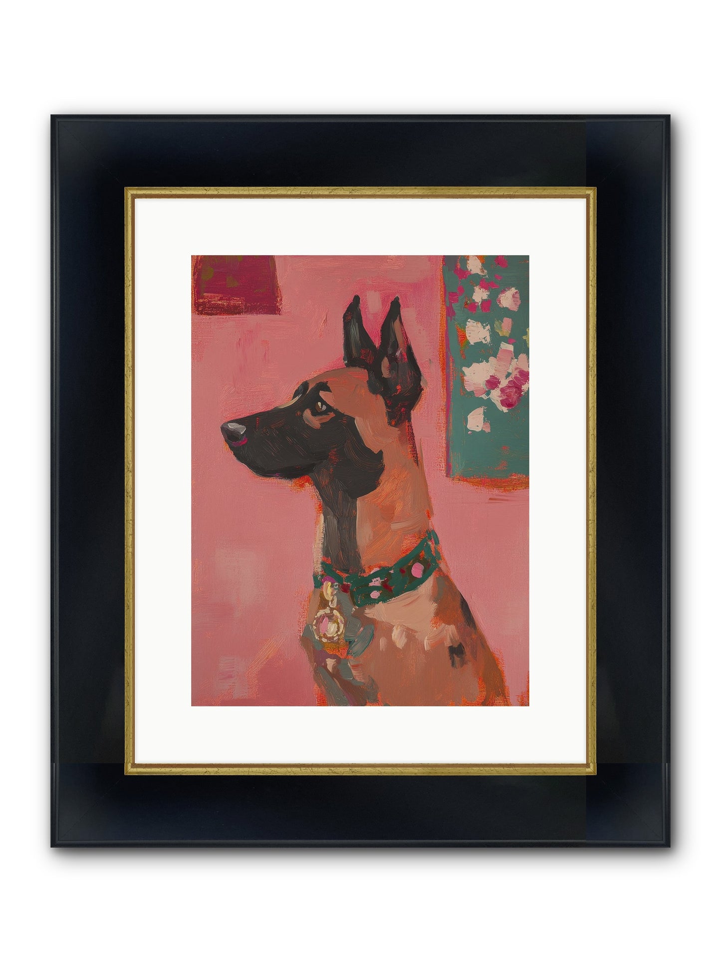 Fennimore Framed Print - Wide Black w/Gold 12x16