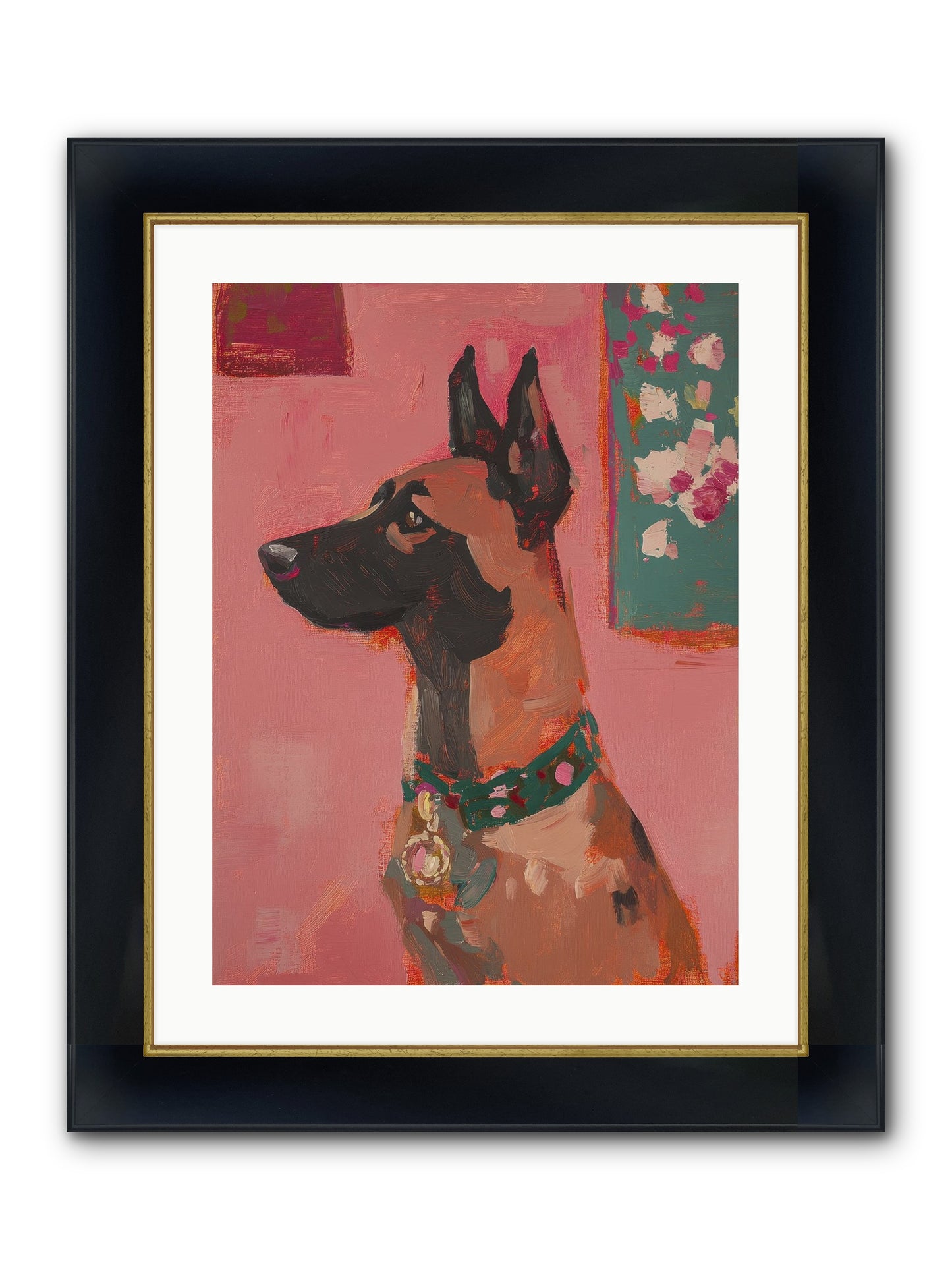 Fennimore Framed Print - Wide Black w/Gold 18x24