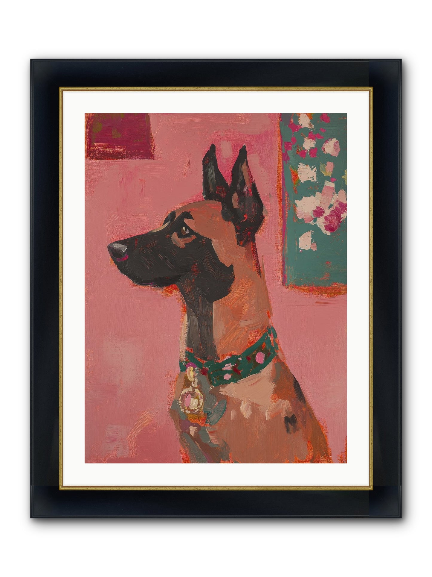 Fennimore Framed Print - Wide Black w/Gold 24x32