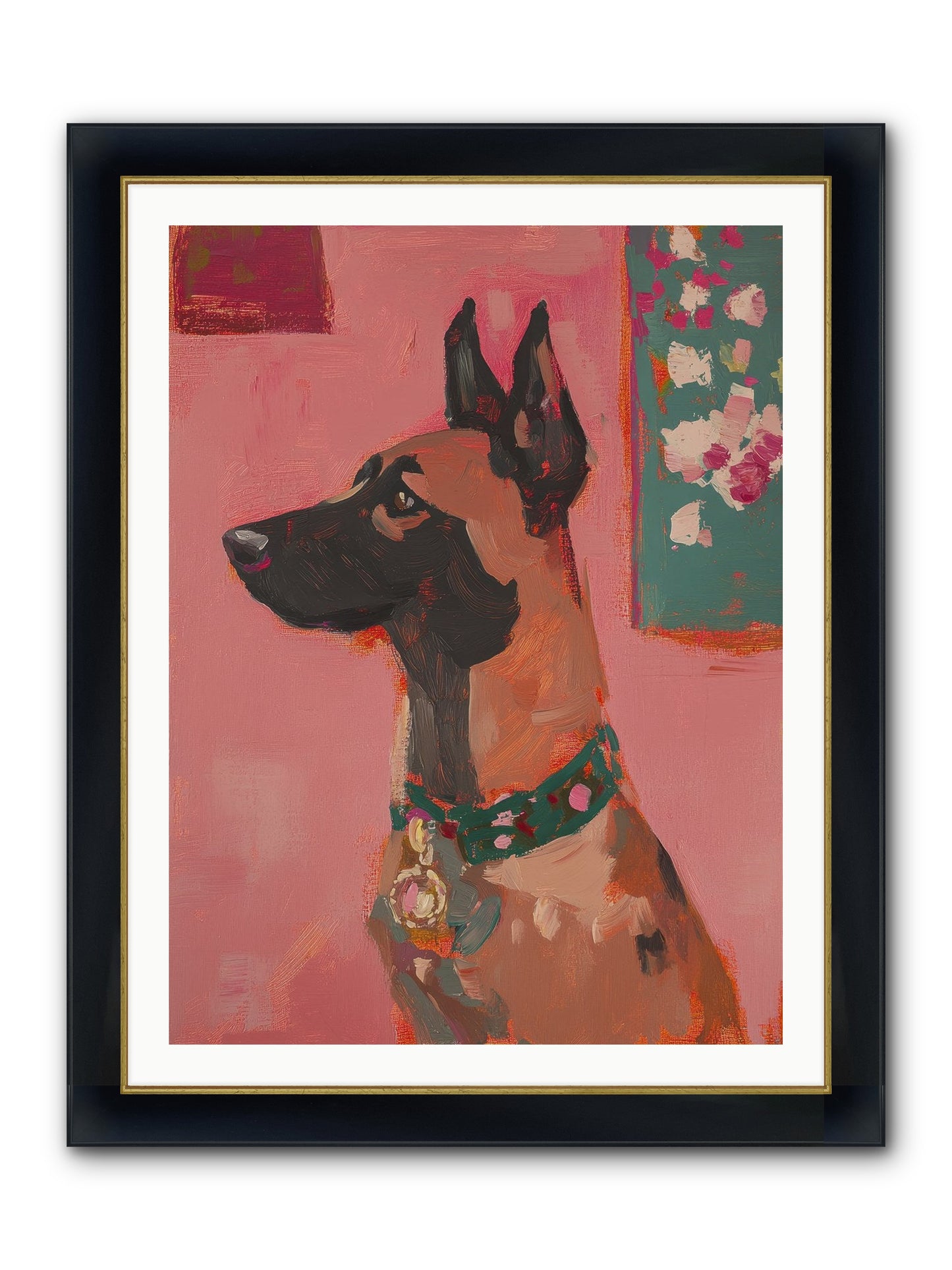Fennimore Framed Print - Wide Black w/Gold 30x40