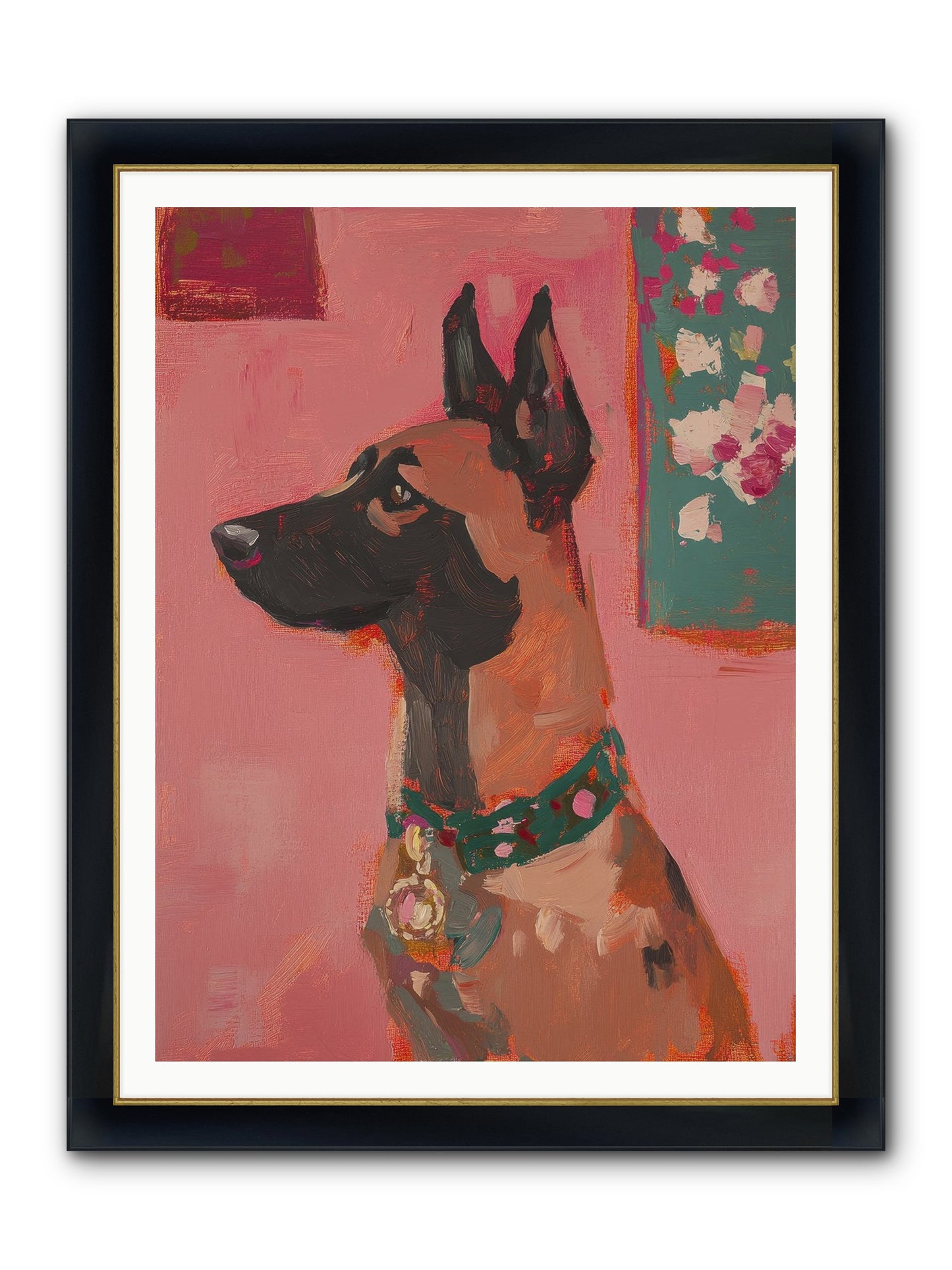 Fennimore Framed Print - Wide Black w/Gold 36x48