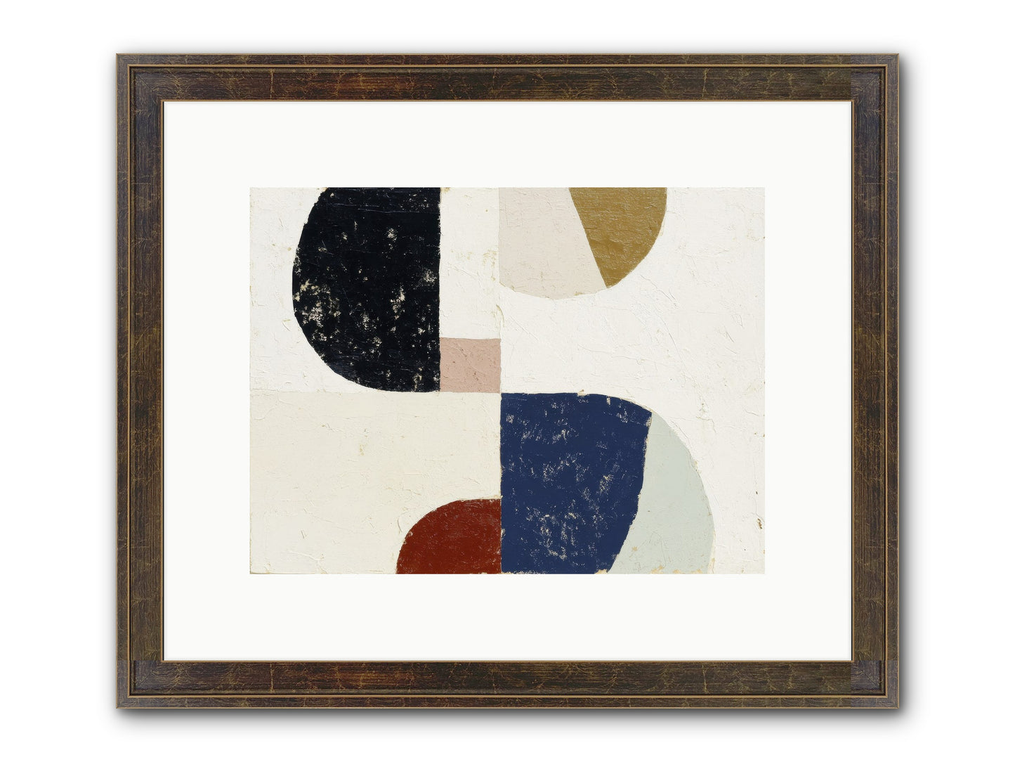 Feral Compass Framed Print - Slimwoods Black/Gold 12x9
