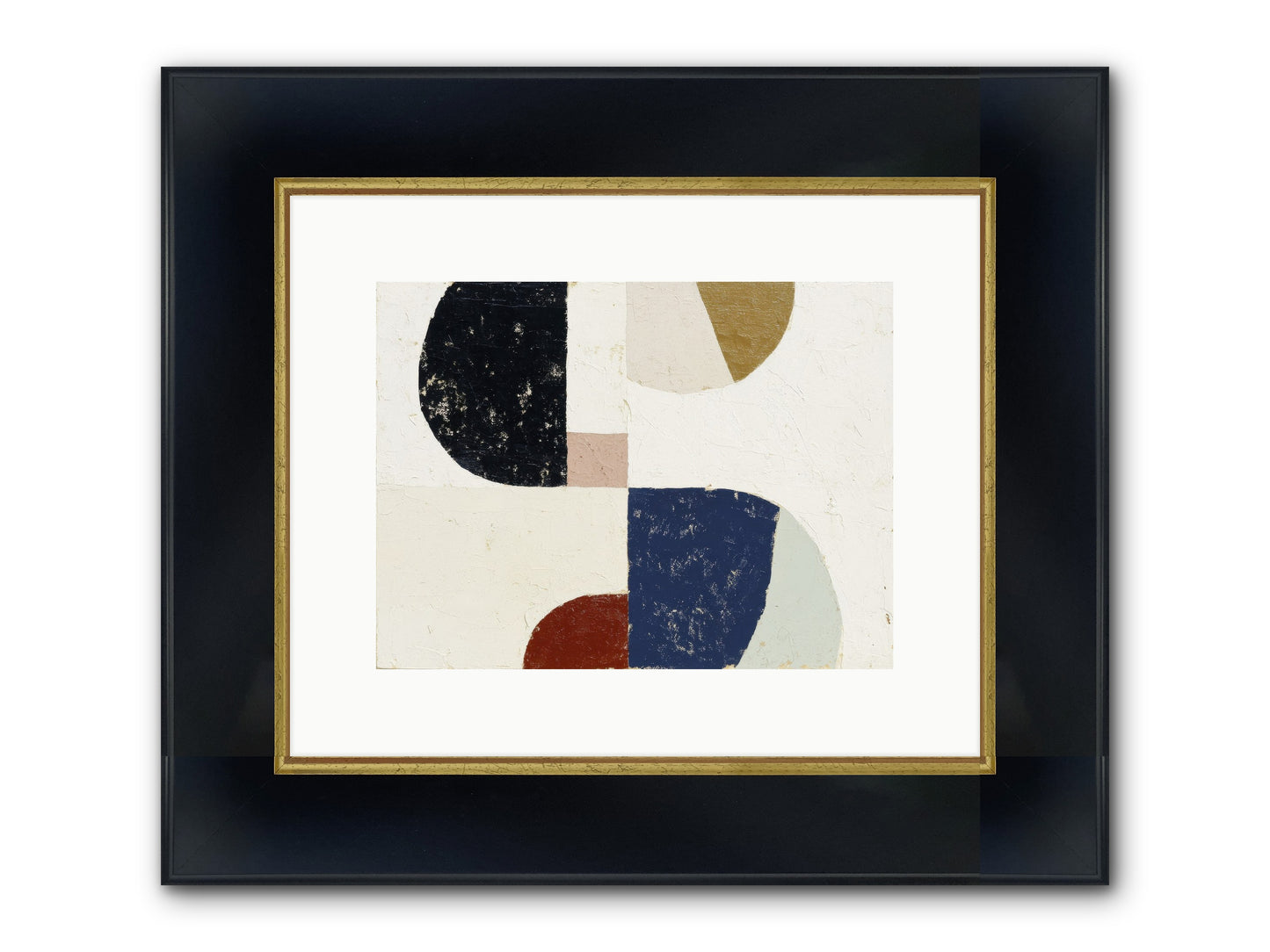 Feral Compass Framed Print - Wide Black w/Gold 12x9