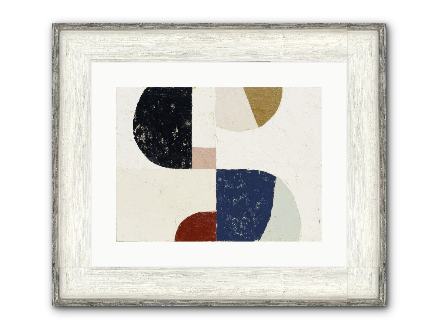 Feral Compass Framed Print - Driftwood White 16x12