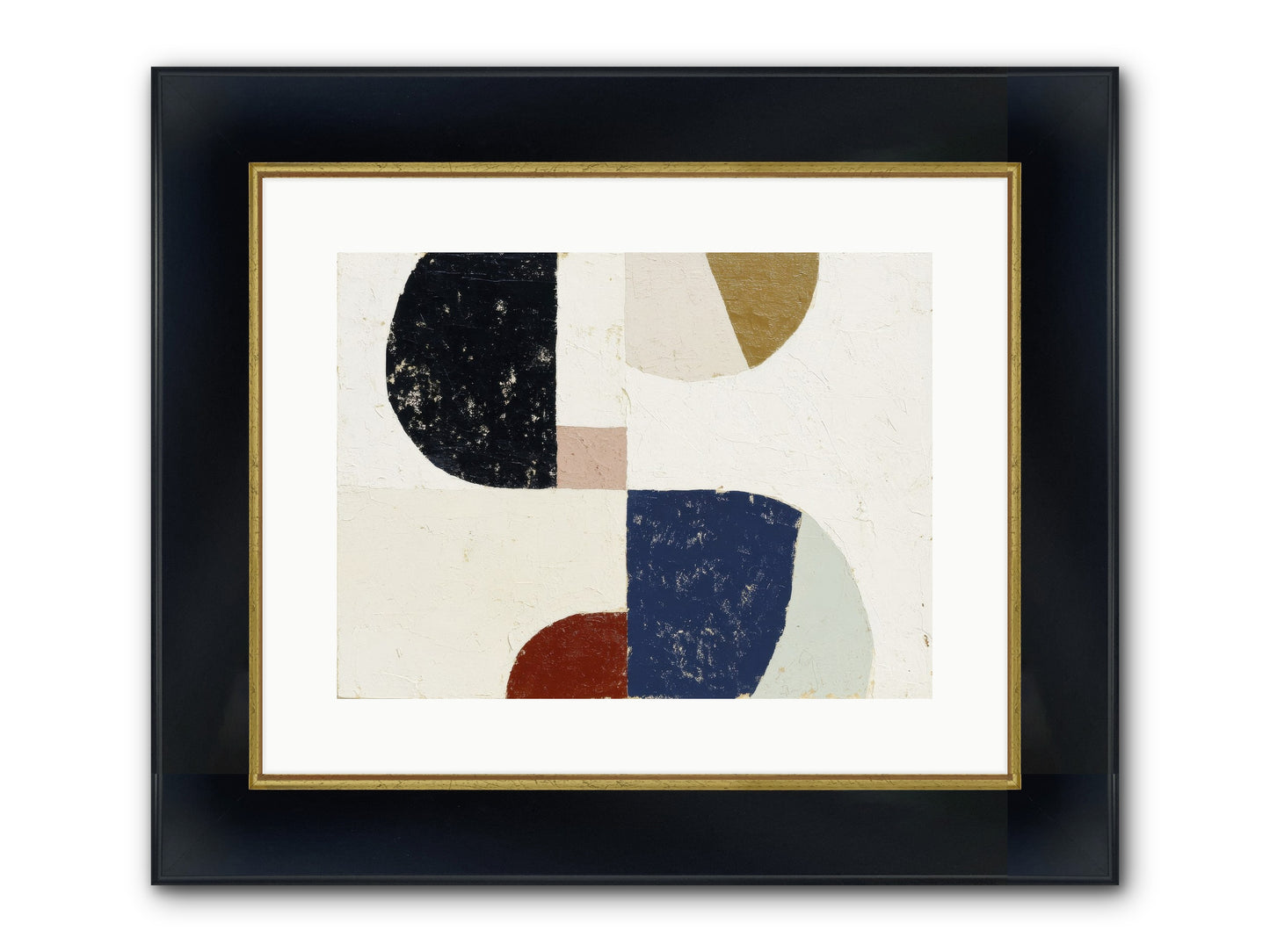 Feral Compass Framed Print - Wide Black w/Gold 16x12
