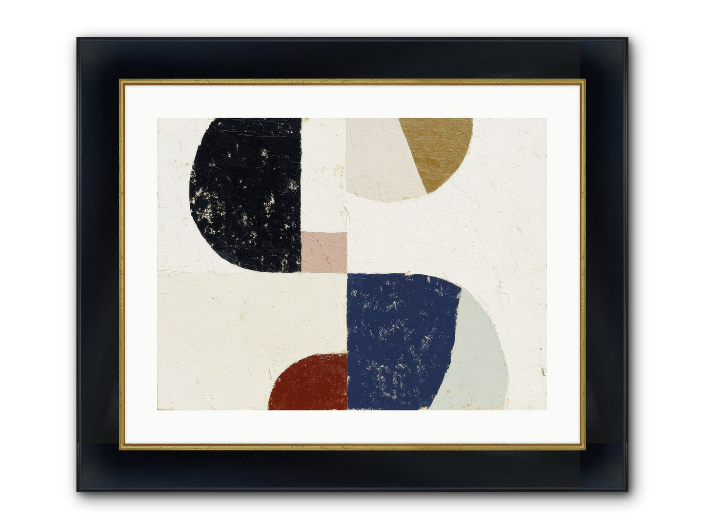 Feral Compass Framed Print - Wide Black w/Gold 24x18